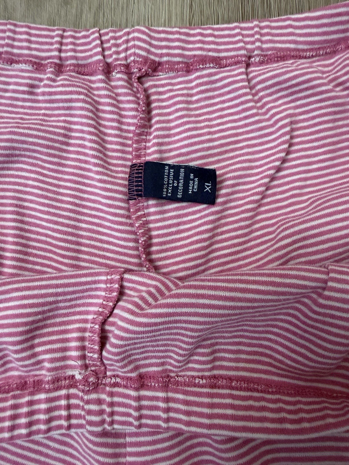 Chaps Women’s Pink Striped Pajama Set Size XL 100% Cotton
