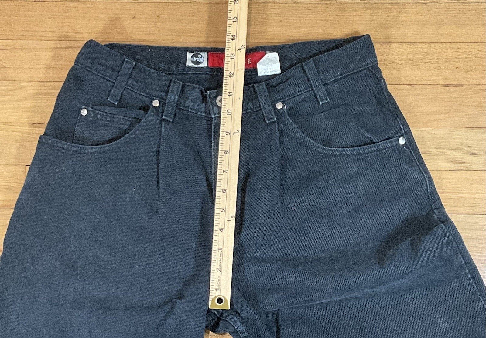 Vintage Levis SilverTab Loose Fit Jeans Black 32×31 Distressed Skater 90s Baggy