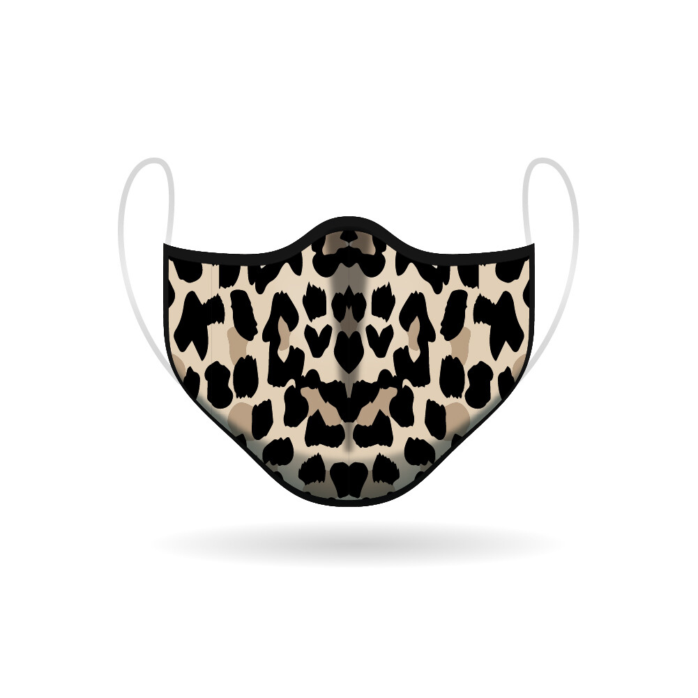 Cheetah Face Mask – Soft Cloth – Re-usable, Washable, Durable – 2-Ply Face Mask