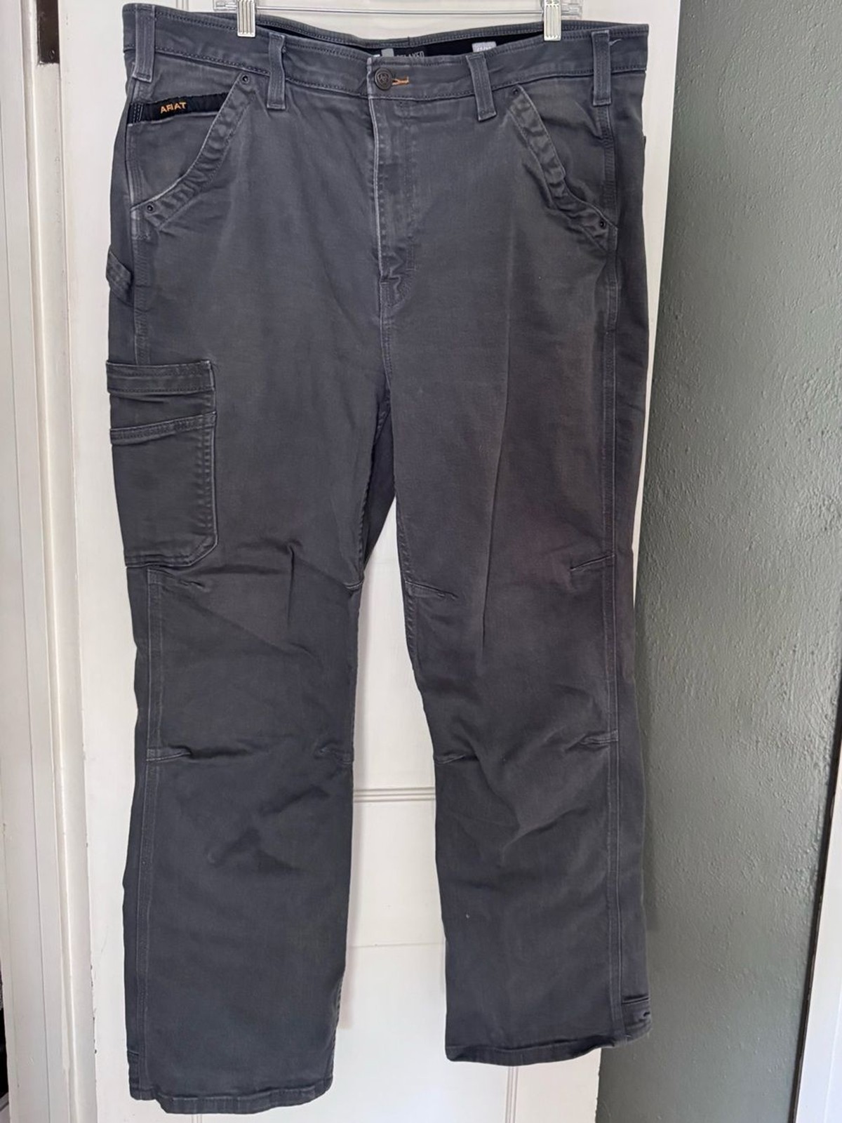 Ariat Rebar M4 Relaxed DuraStretch Washed Twill Dungaree Boot Cut Pant 42/32