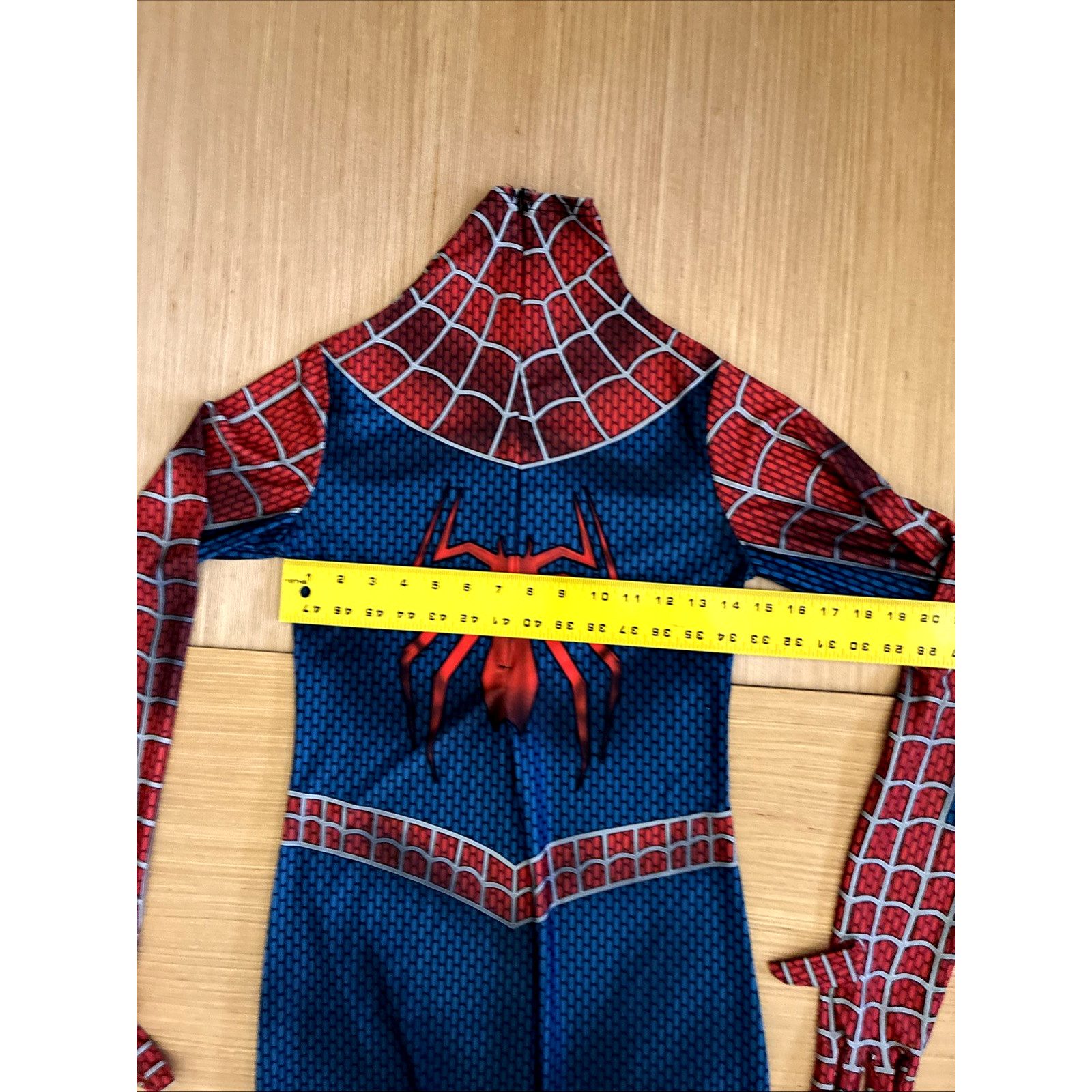 Spider-Man Size L Stretch Spandex Full Jumpsuit Adult/Kids Halloween Costume NEW