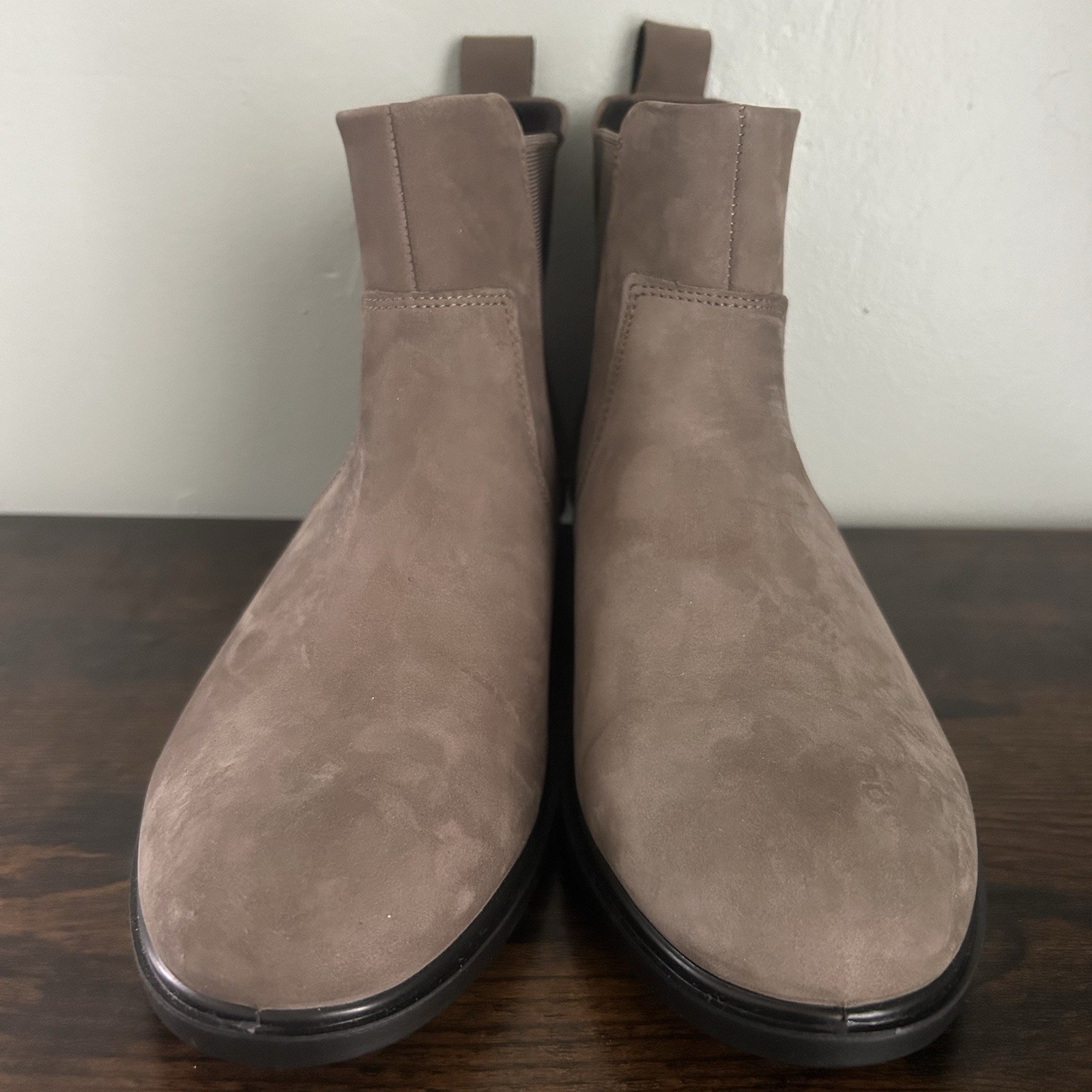 Ecco Touch 15 Suede Leather Ankle Boots Size Taupe Brown Size EU 40 US 9 – 9.5