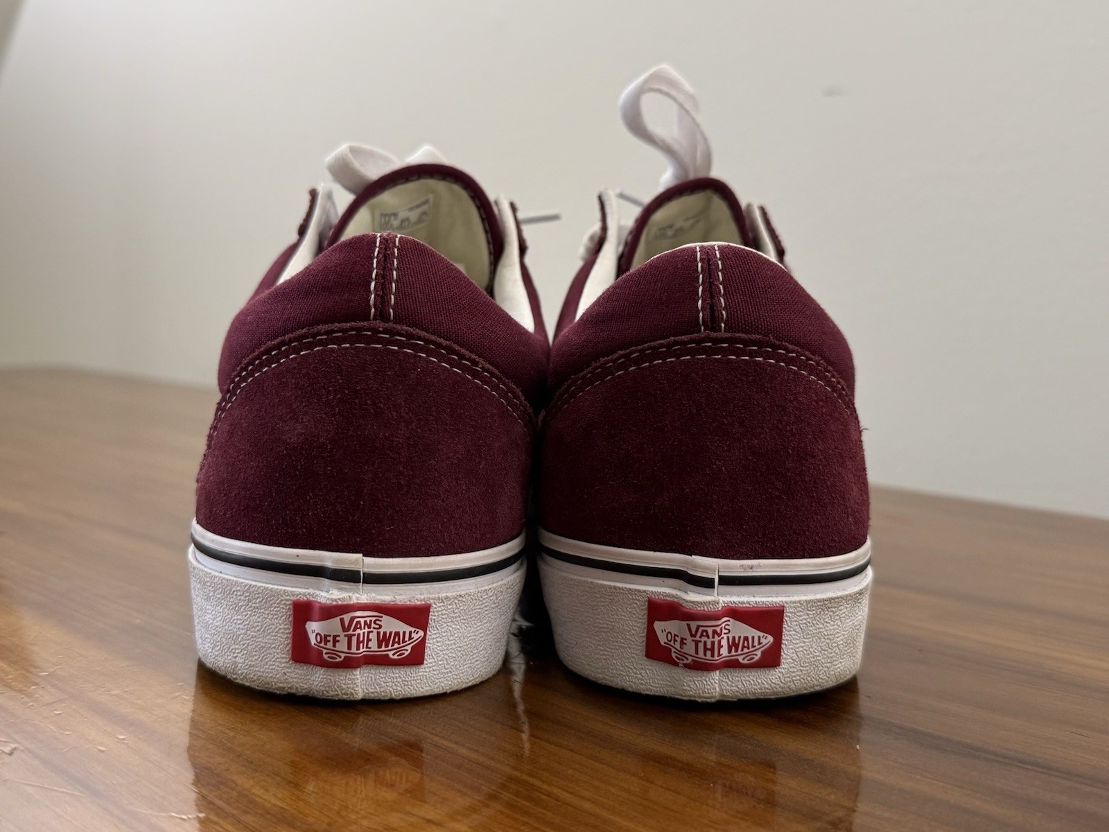 Vans Old Skool Suede Canvas Skate Shoes Men’s US Size 13 Burgundy Excellent!