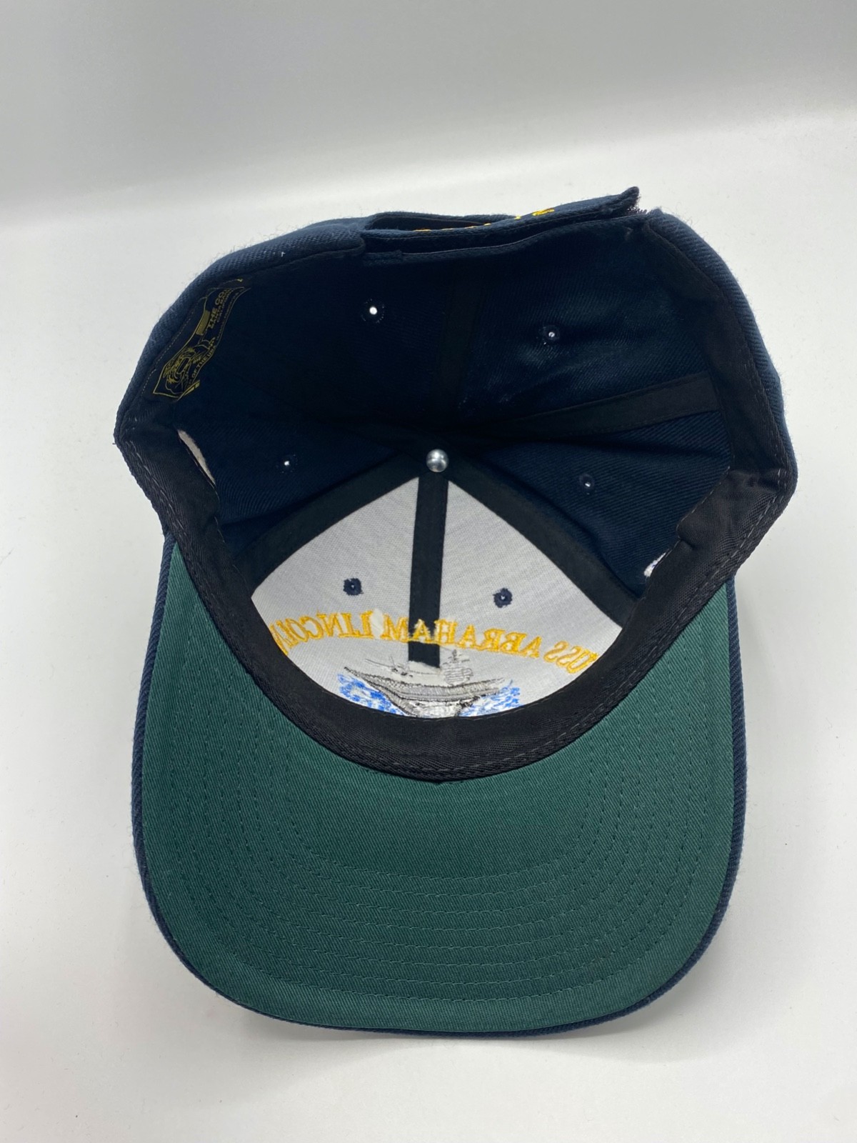 The Corps USS Abraham Lincoln CVN 72 Logo Blue Baseball Cap Hat One Size