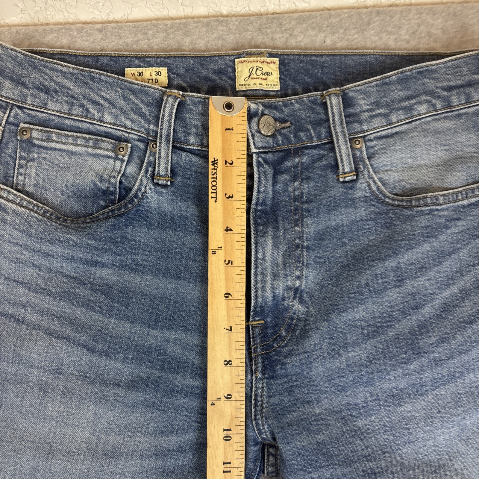 J Crew Factory 770 Straight Jeans Mens 30X30 (Fits 31×30) Blue Denim Classic Fit
