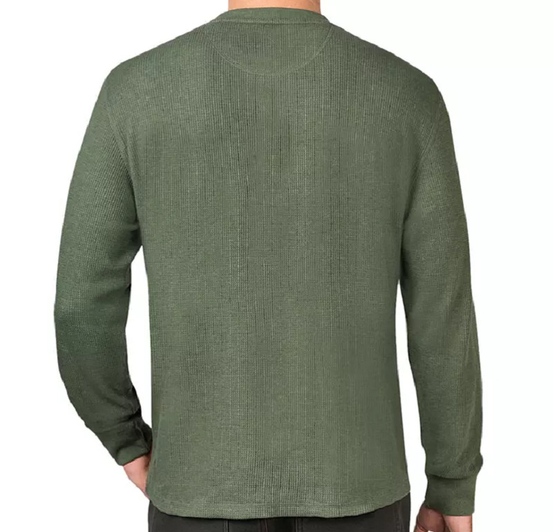 MEMBER’S MARK MEN’S THERMAL HENLEY LONG SLEEVE SHIRT *CHOOSE SIZE & COLOR
