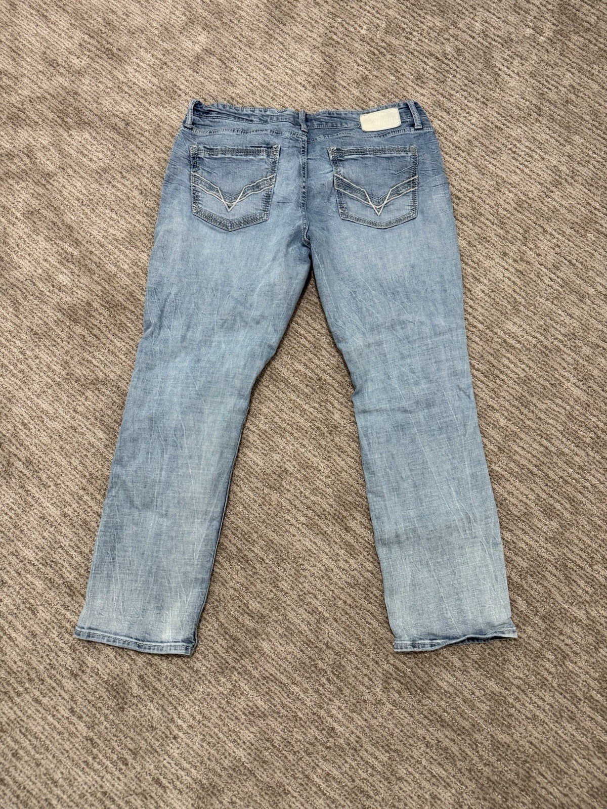 BKE Jake Straight Stretch Jeans Blue 36×30