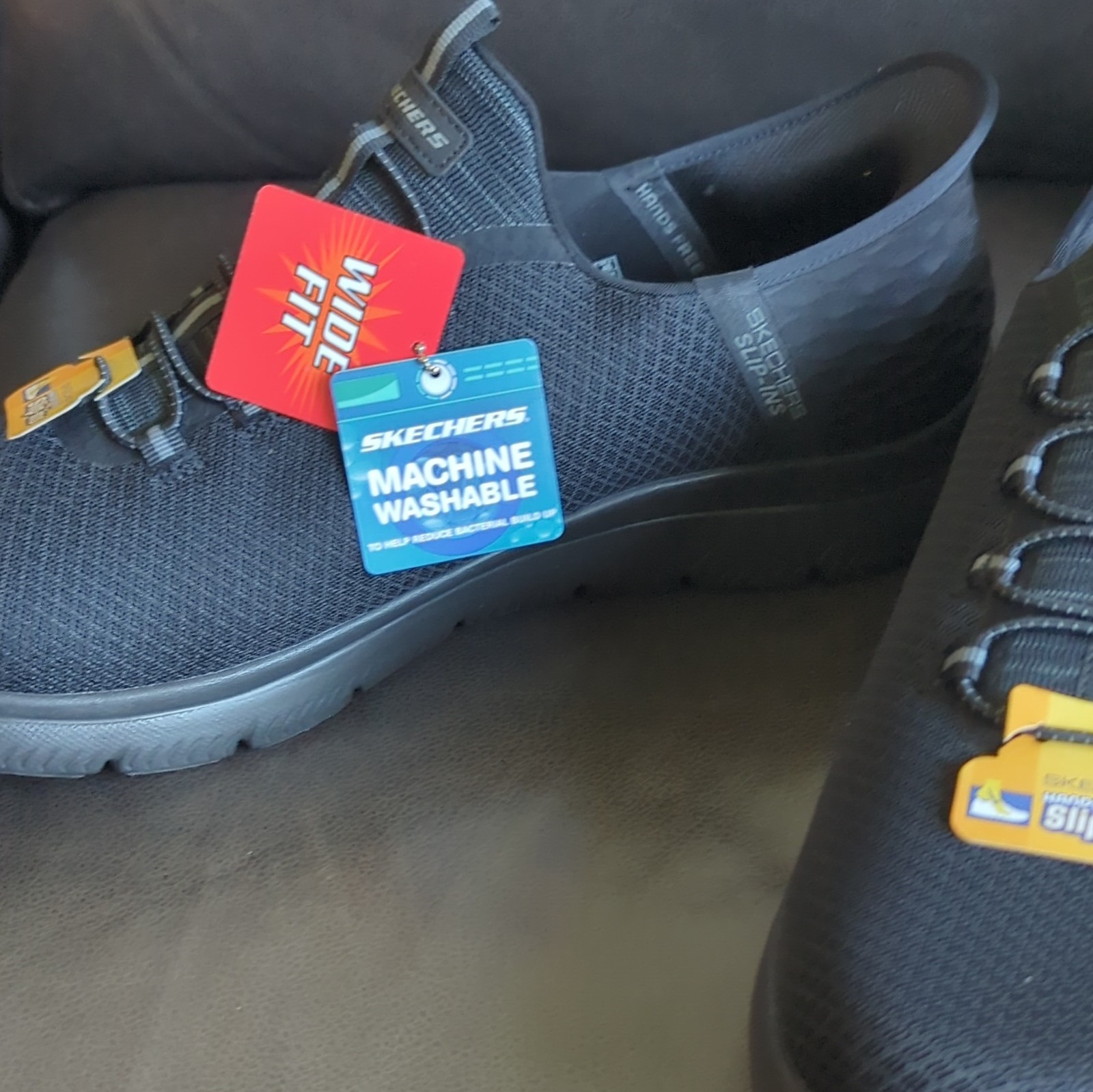 SKECHERS Hands Free Slip-ins Men’s Black Slip-On Athletic Sneakers Memory Foam