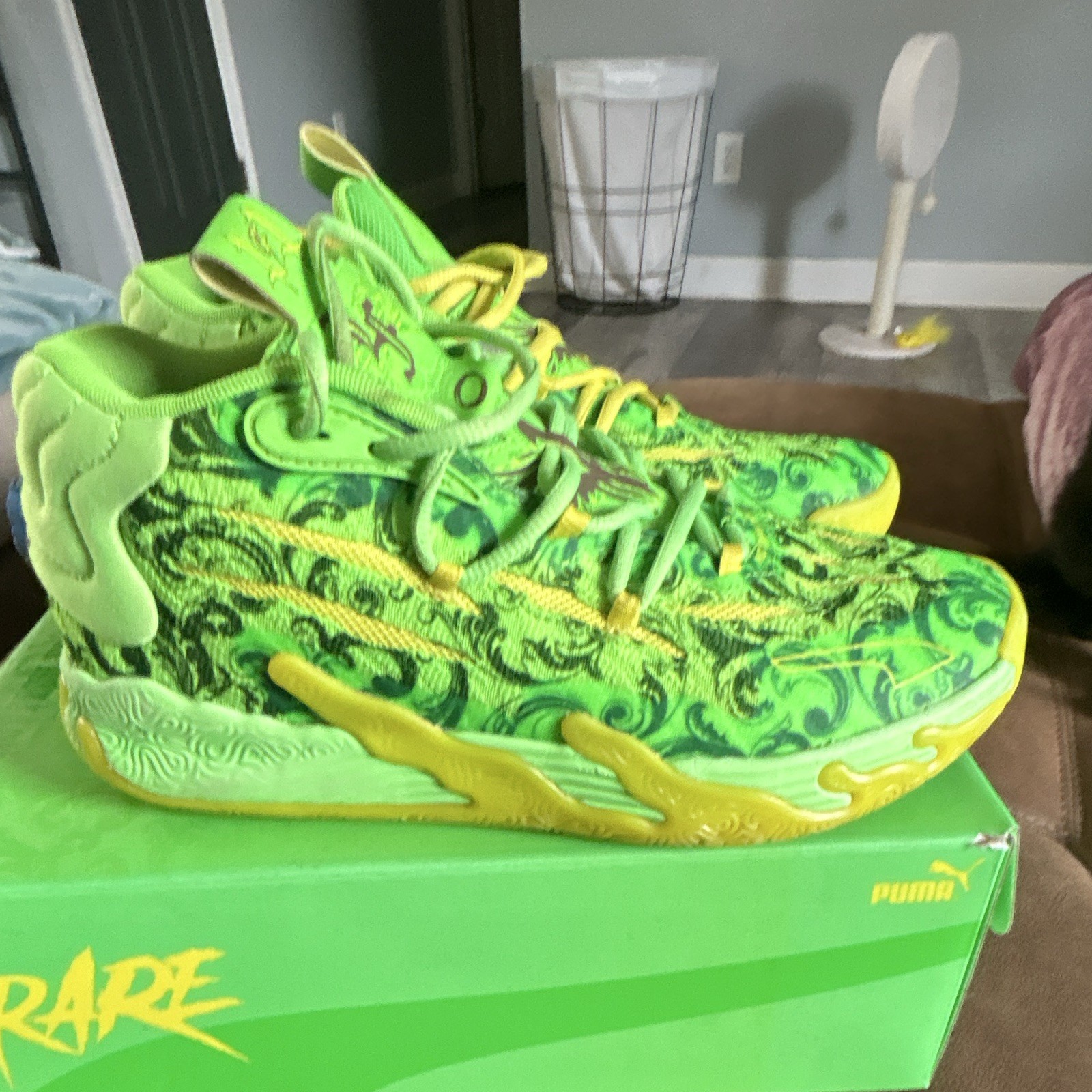 PUMA MB.03 LaFrancé FOREVER.RARE Green/Yellow Mid Top Basketball 379233-01