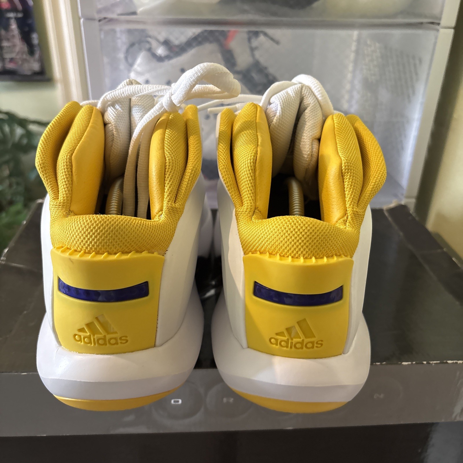 Kobe Bryant Shoes – Adidas Crazy 1 Lakers White Yellow Purple 11 (New)