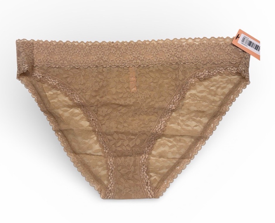 NWT ThirdLove Lace Floral Panties XL Beige Stretch Nylon