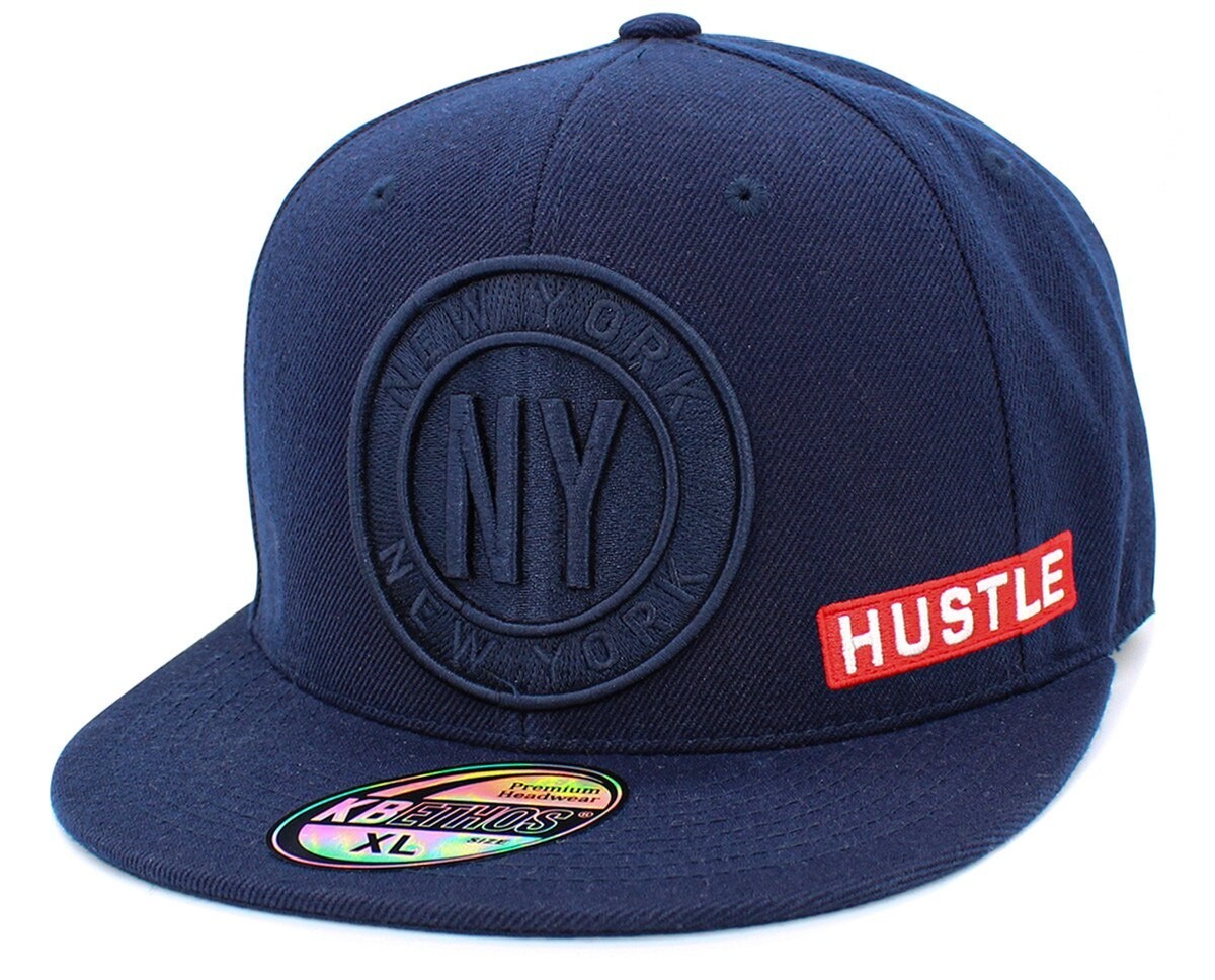 New York Hustle GOAT Fitted Cap – KBETHOS Streetwear Hat Premium Urban – NEW