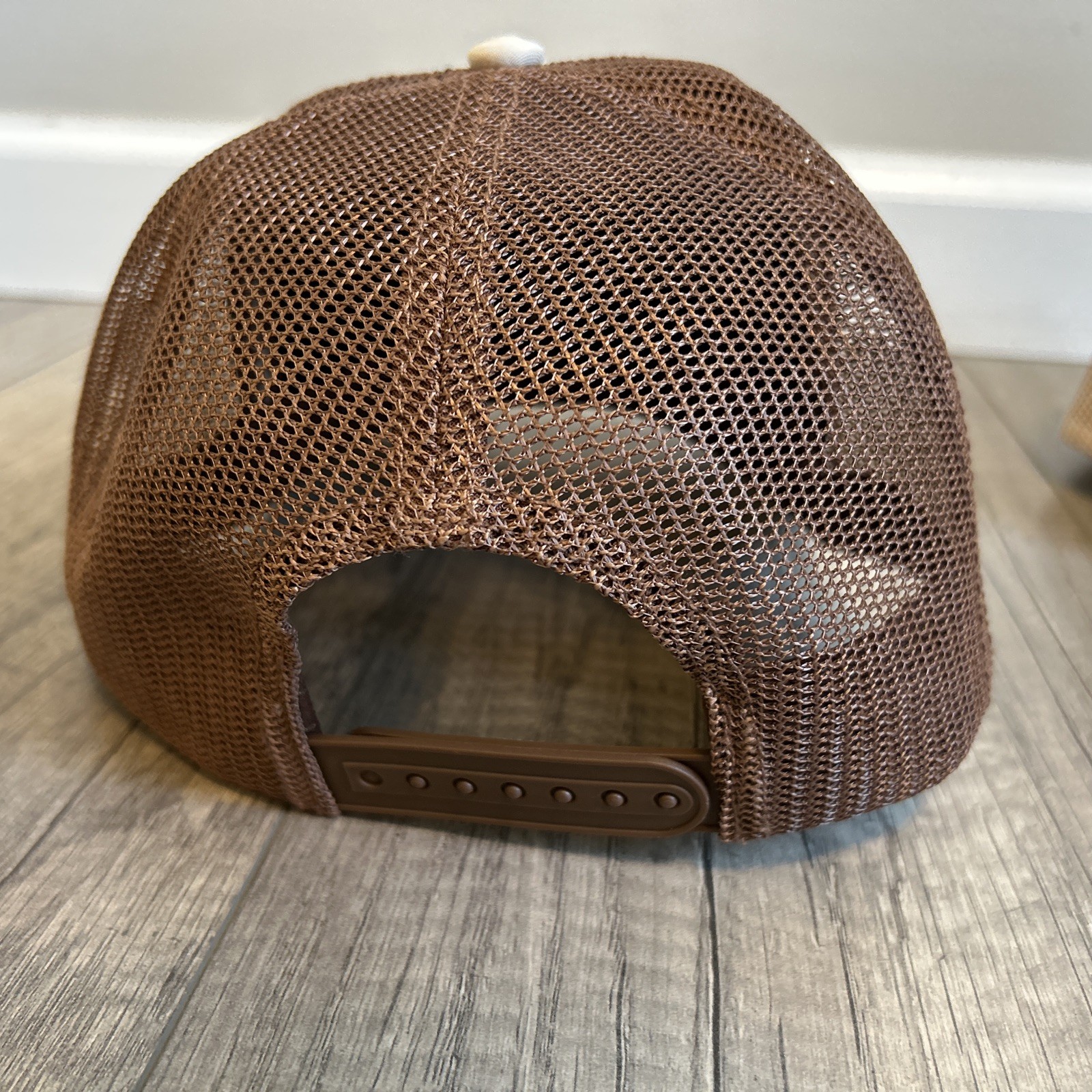 2 Webb Western Camouflage Antler Men’s Hats SnapBack Mesh Brown Beige Lot Pair