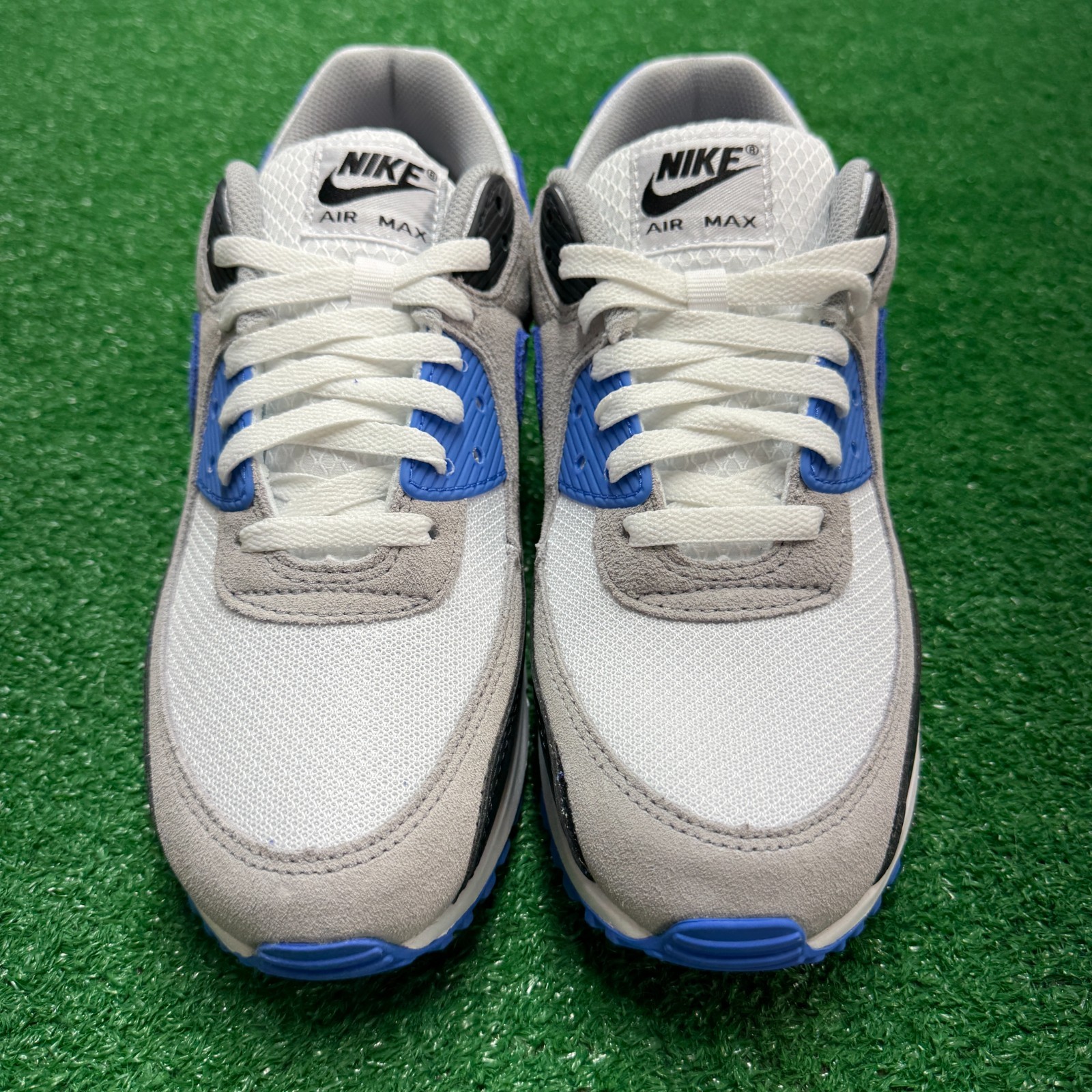 Nike Air Max 90 White Blue Crystal Mens DM0029-122 NEW Multi Sz