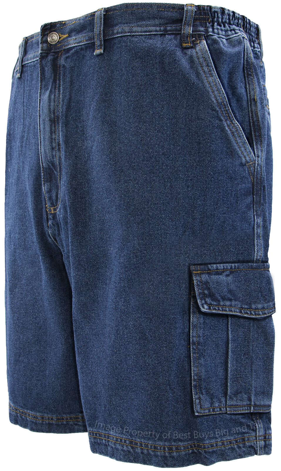 Big & Tall Men’s Sizes 46 – 72 Denim Cargo Shorts by Full Blue