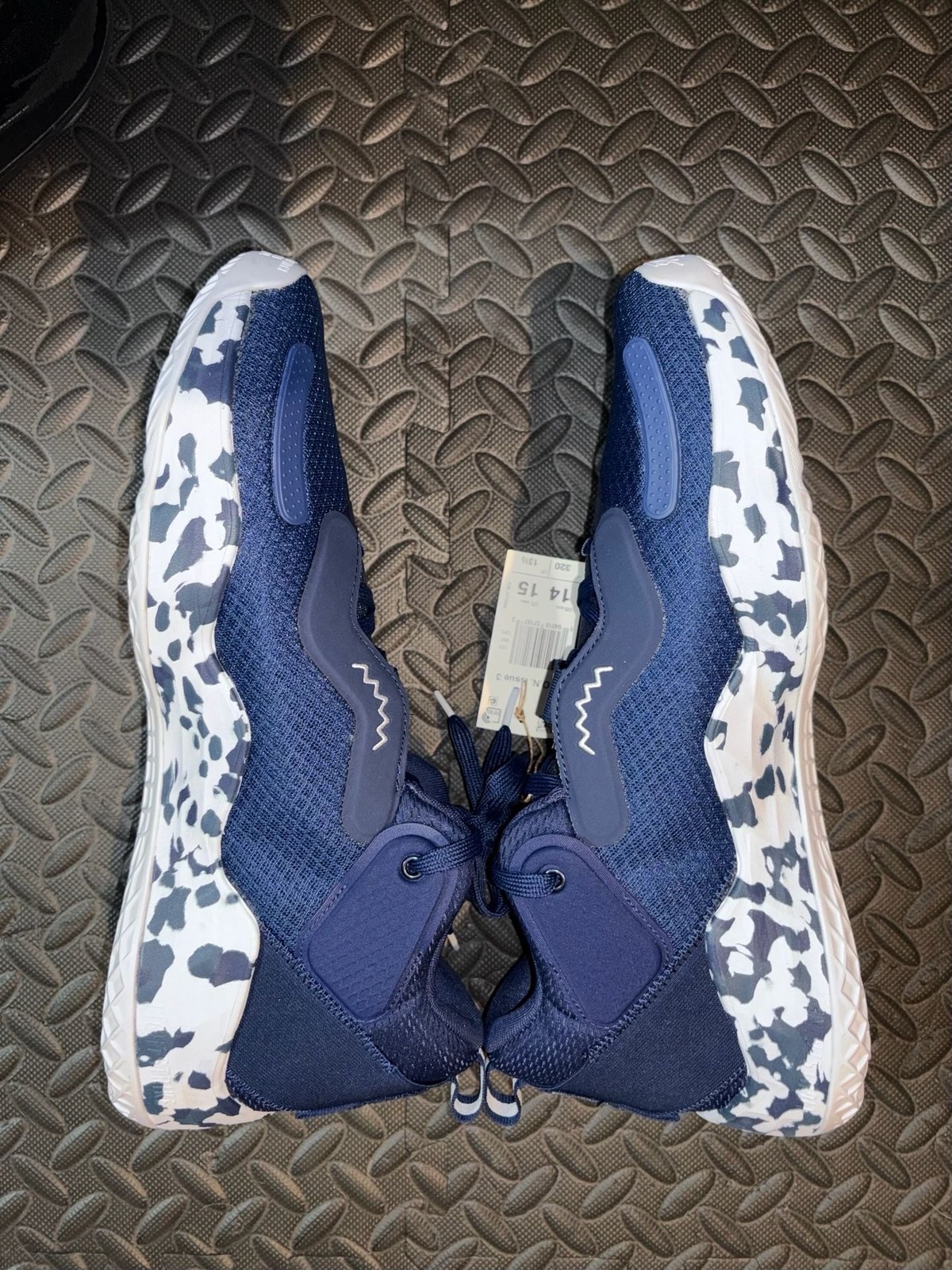 adidas D.O.N. Issue 3 Team Navy Blue Camo Basketball Shoes