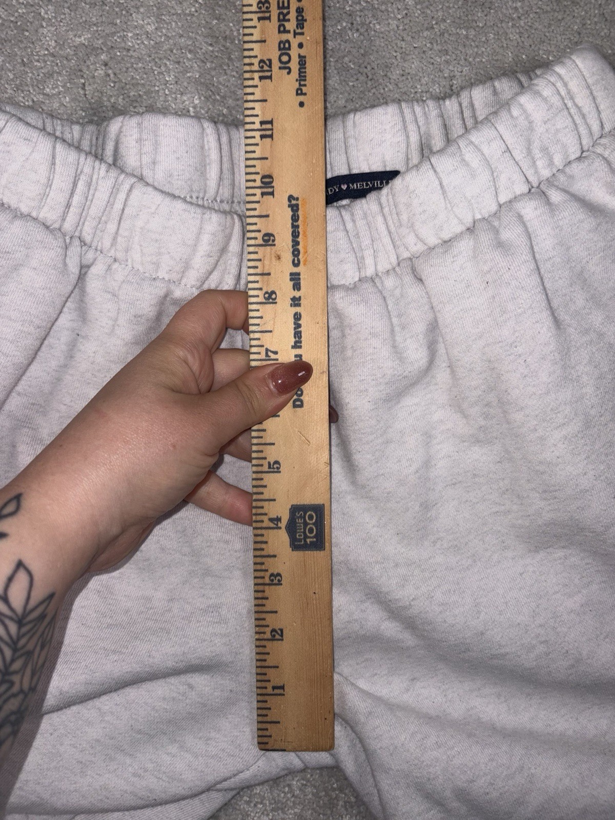 Womens Sweatpants Pants Joggers Brandy Melville PacSun Ash Heather Gray Os*