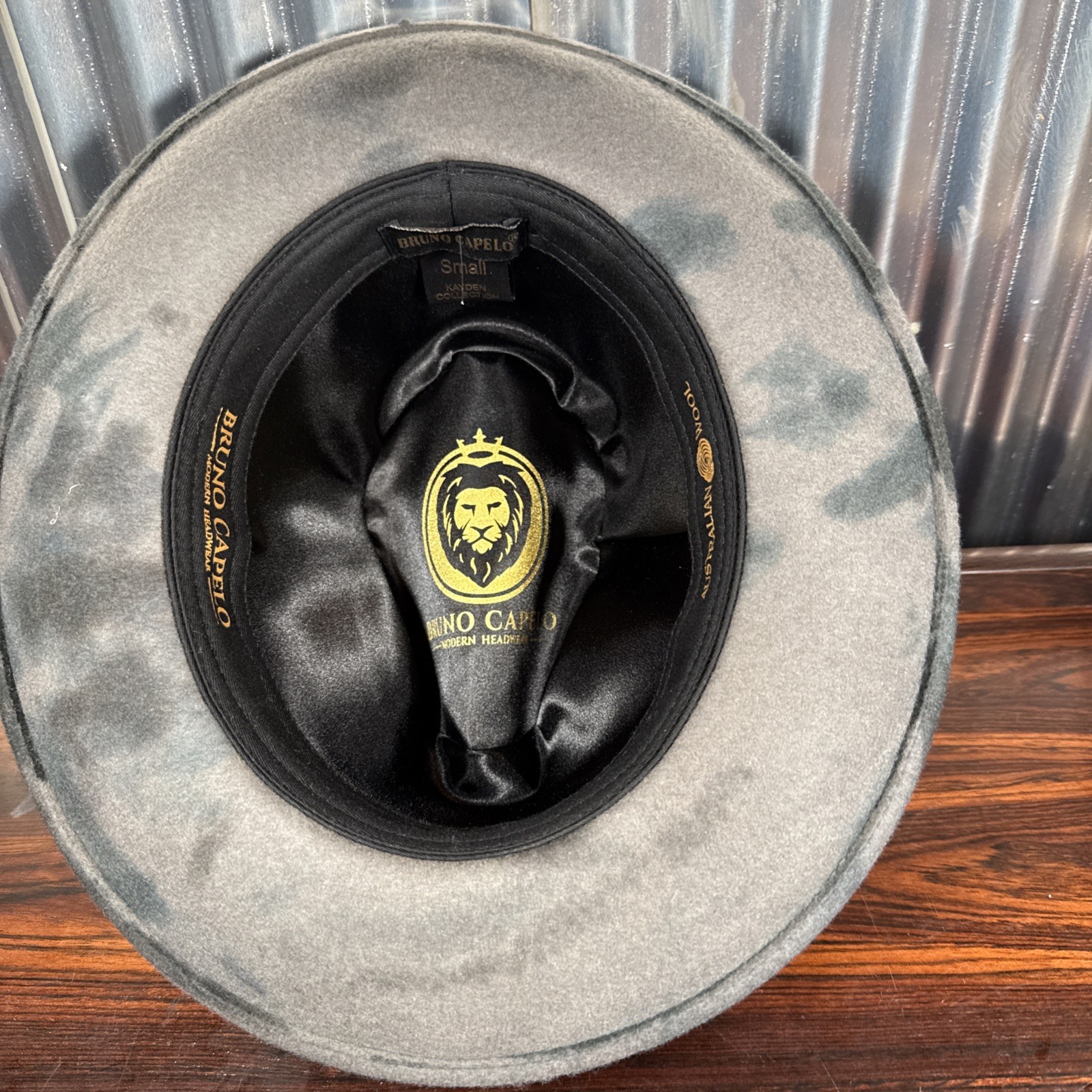 Men Bruno Capelo SM Dress Hat Australian Wool Rare Camo Fedora New Without Tags