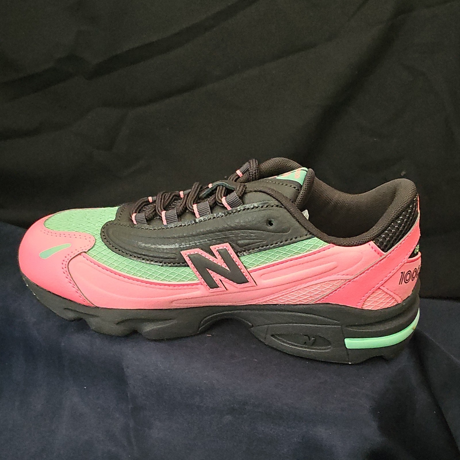 New Balance Men’s 1000 Series Running Shoes, Black, Melon, Green, Size 5.5