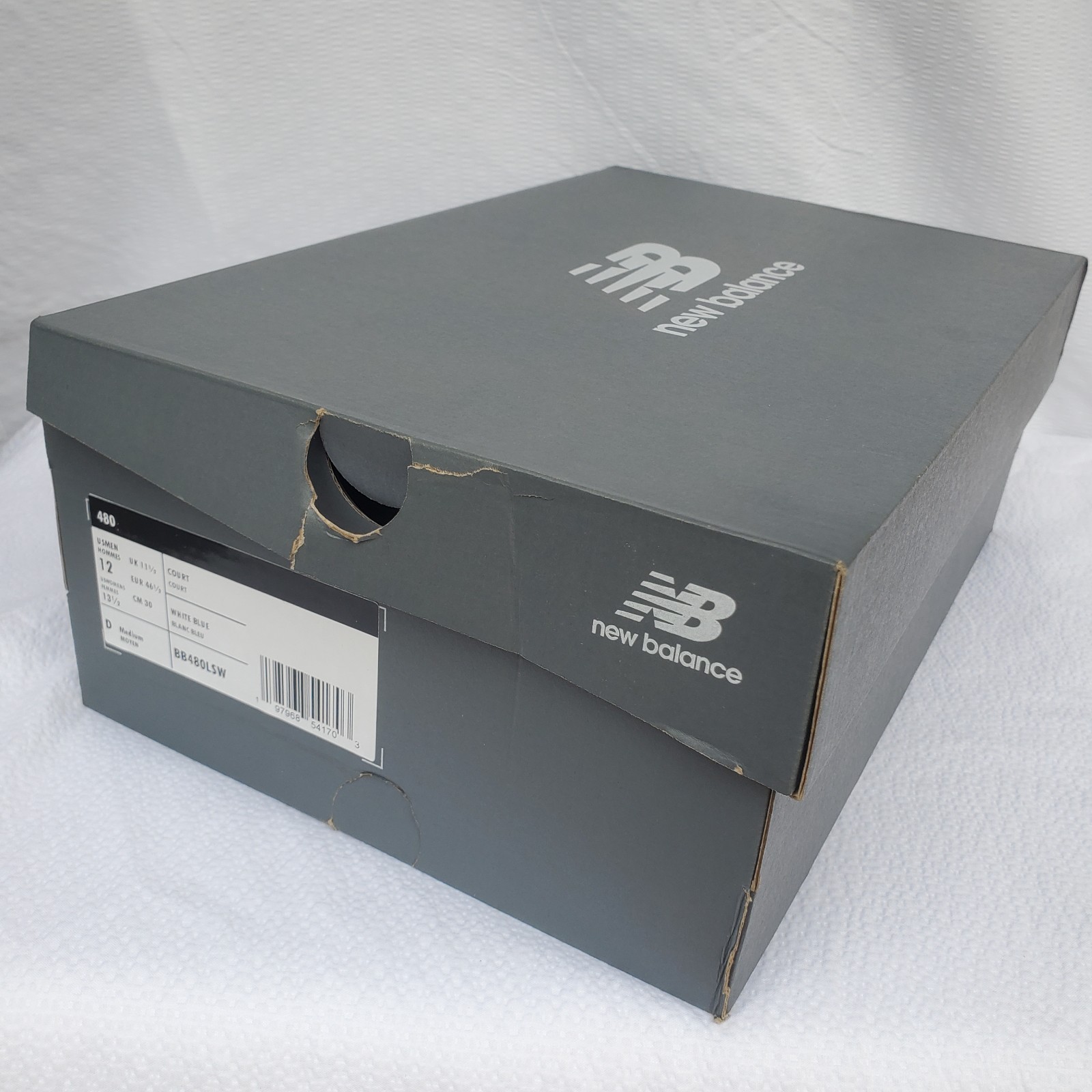 New Balance 480 White Blue Gum BB480LSW