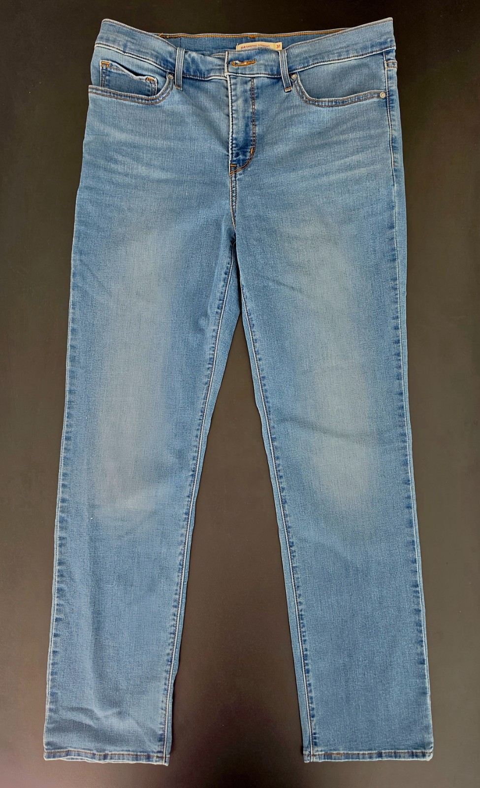 Levi’s 314 Shaping Straight Jeans Women’s W31 L30 Light Wash Stretch Denim