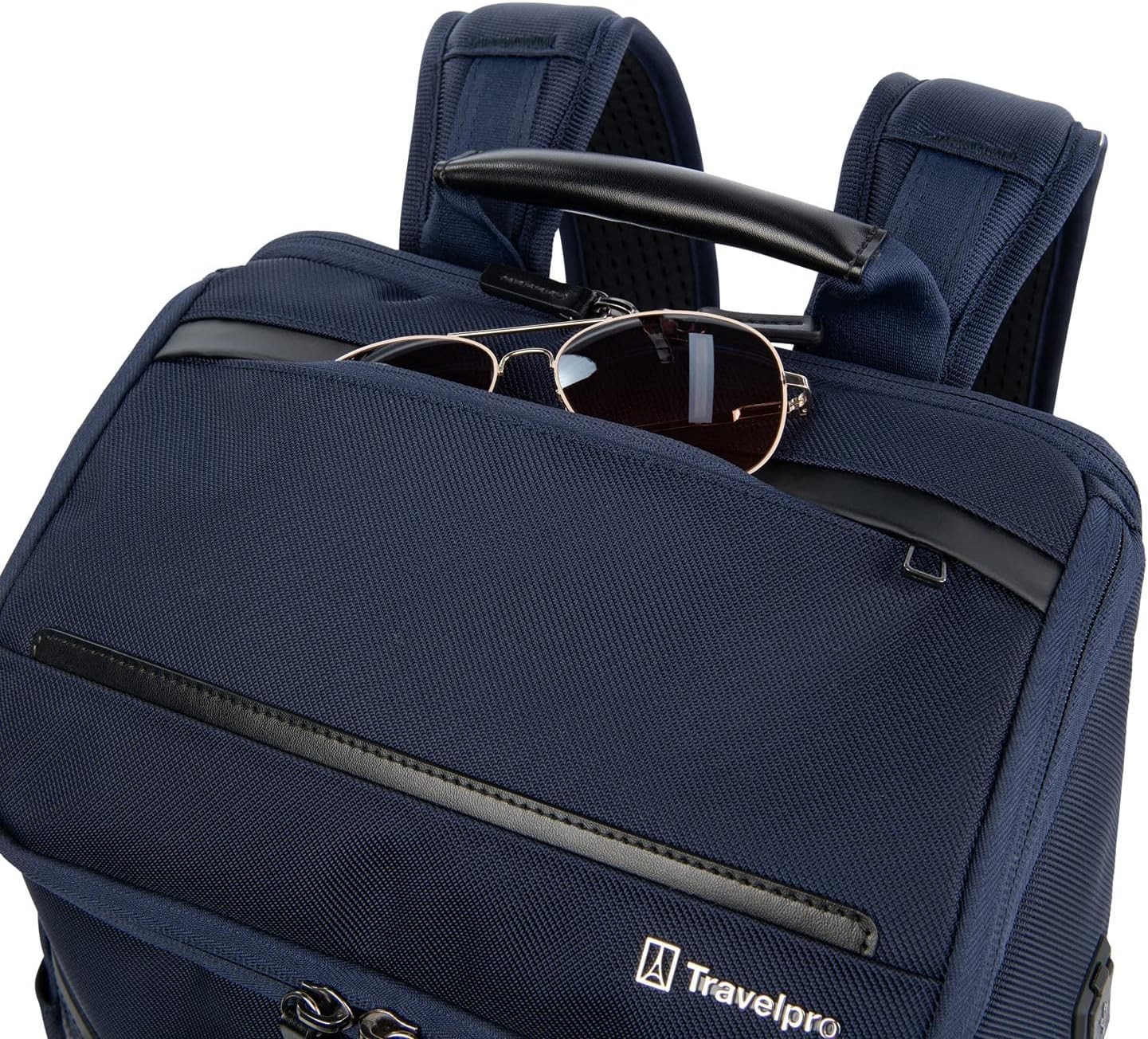 Travelpro Crew Executive Choice 3 Medium Top Load Backpack Blue for 15.6″ Laptop