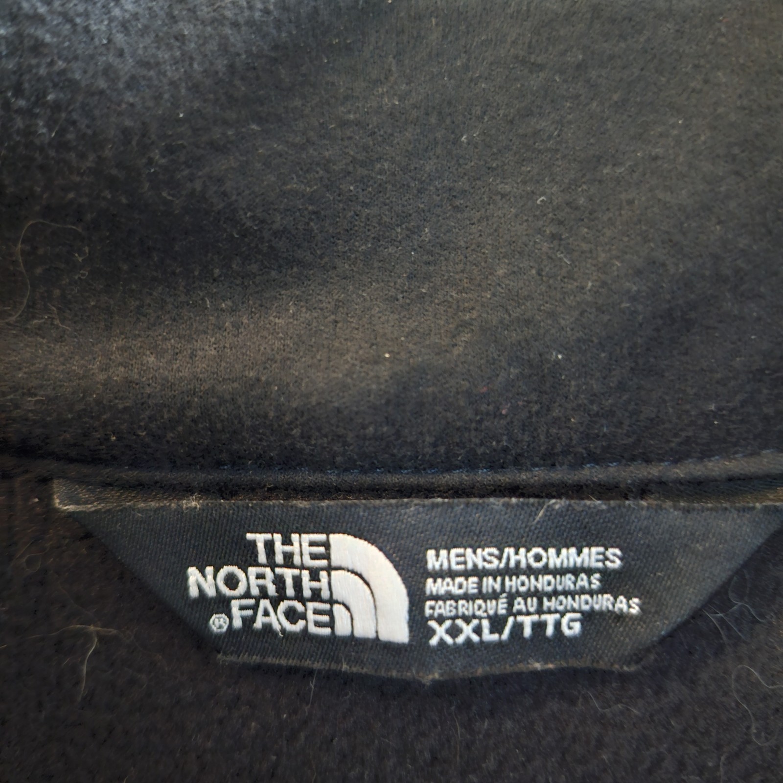 The North Face Fleece Full Zip Up Mock Neck Black Jacket Mens Size XXL 2XL