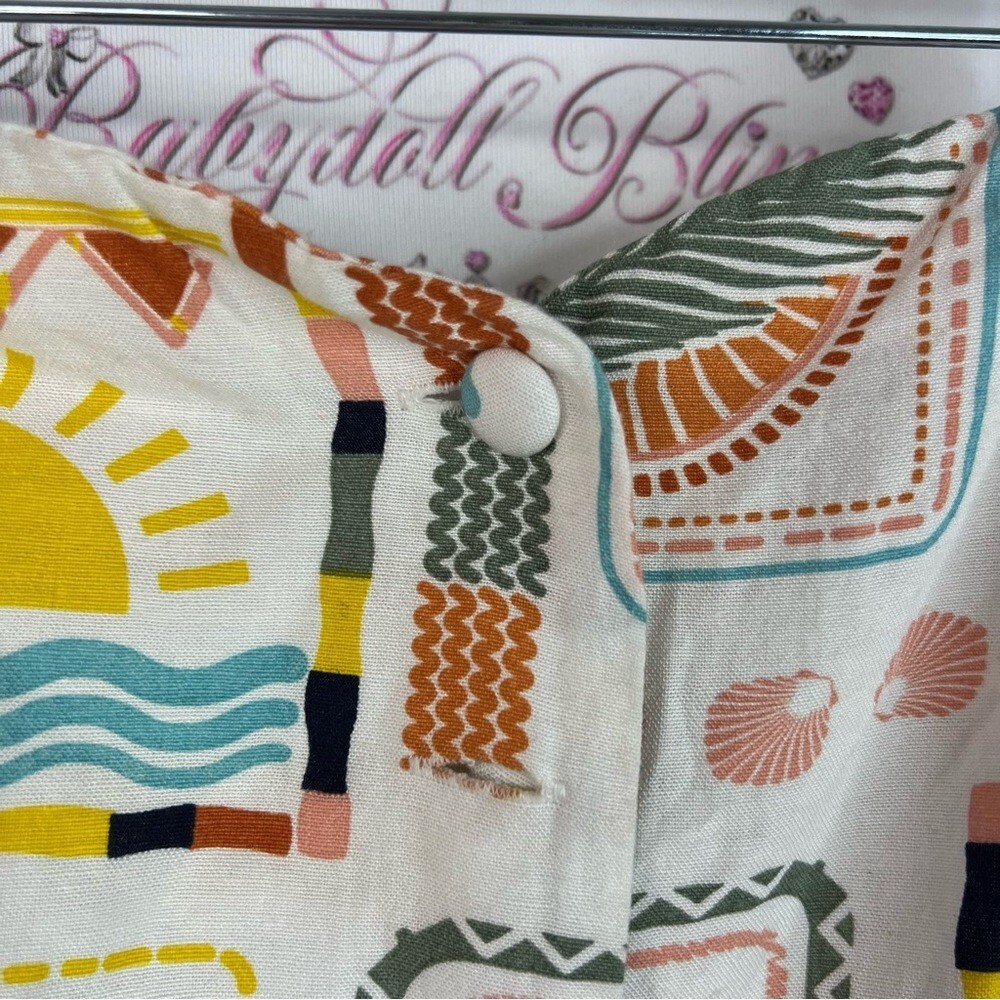 Midnight sky strapless top button up vacation Tropical Print Women’s Tank Top
