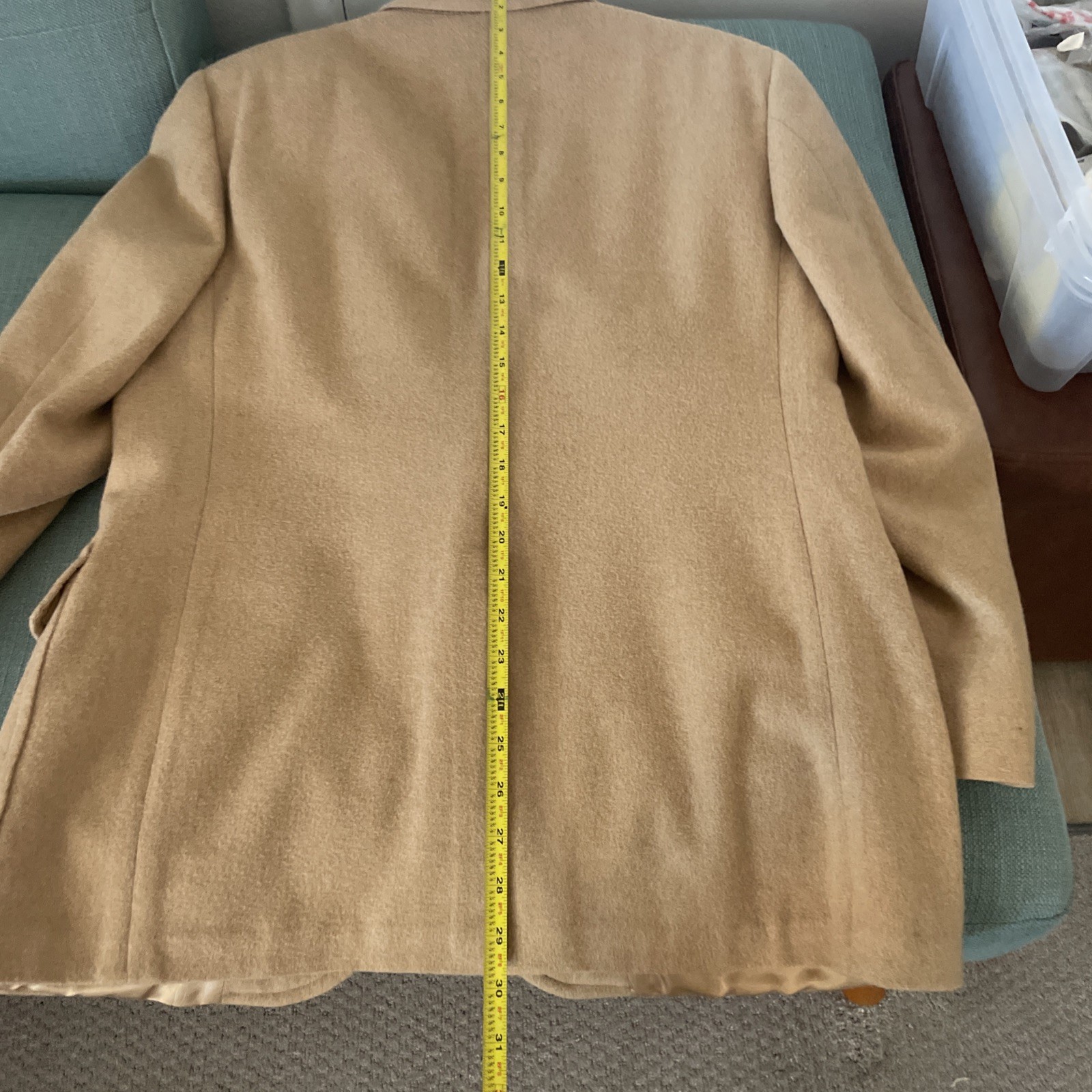 Vintage Baskin 100% Camel Hair Men’s Sport Jacket Size 38R Union Made USA