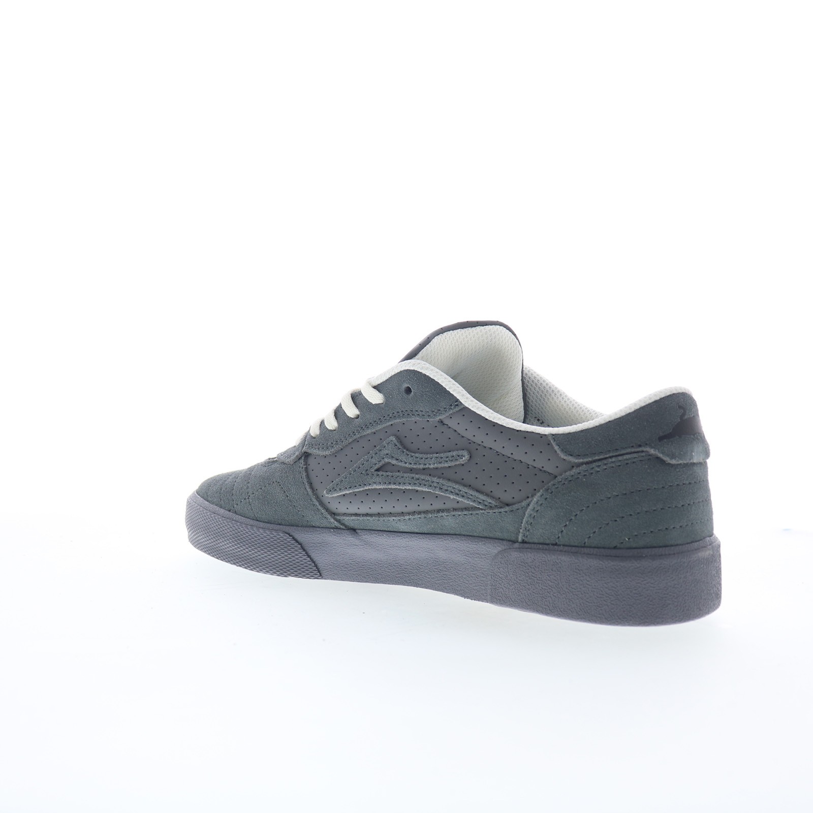 Lakai Cambridge Mens Gray Suede Lace Up Skate Inspired Sneakers Shoes