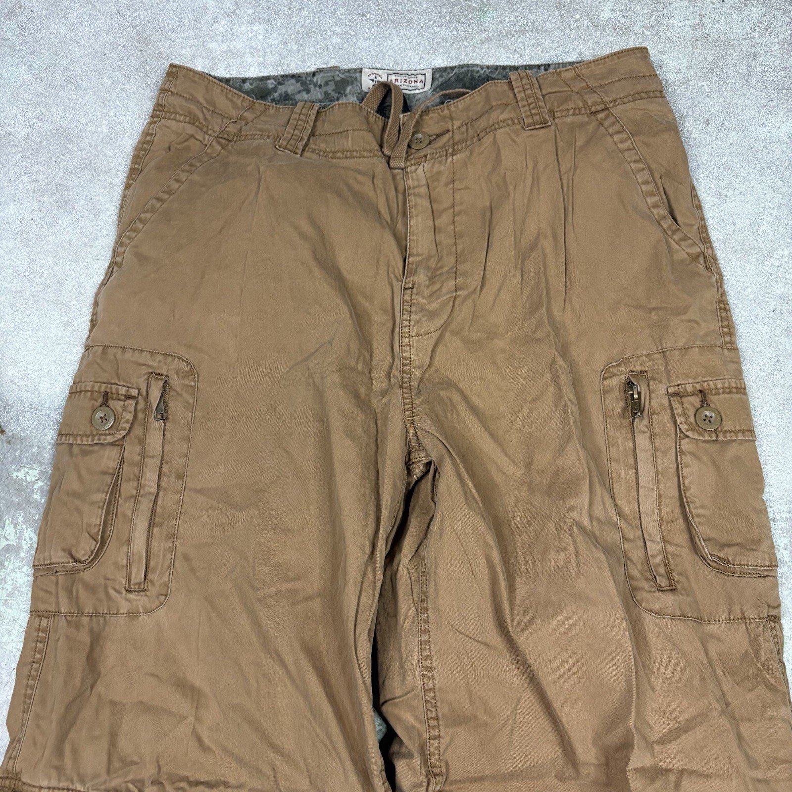 Vintage Arizona Jean Company Cathy Pants Mens Size 34×30 Baggy Convertible Y2K