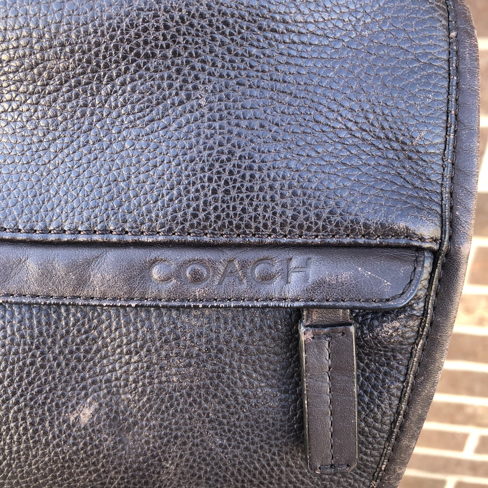 Coach Camden Brown Leather Messenger Laptop Satchel Bag D1361-F70924 GENUINE