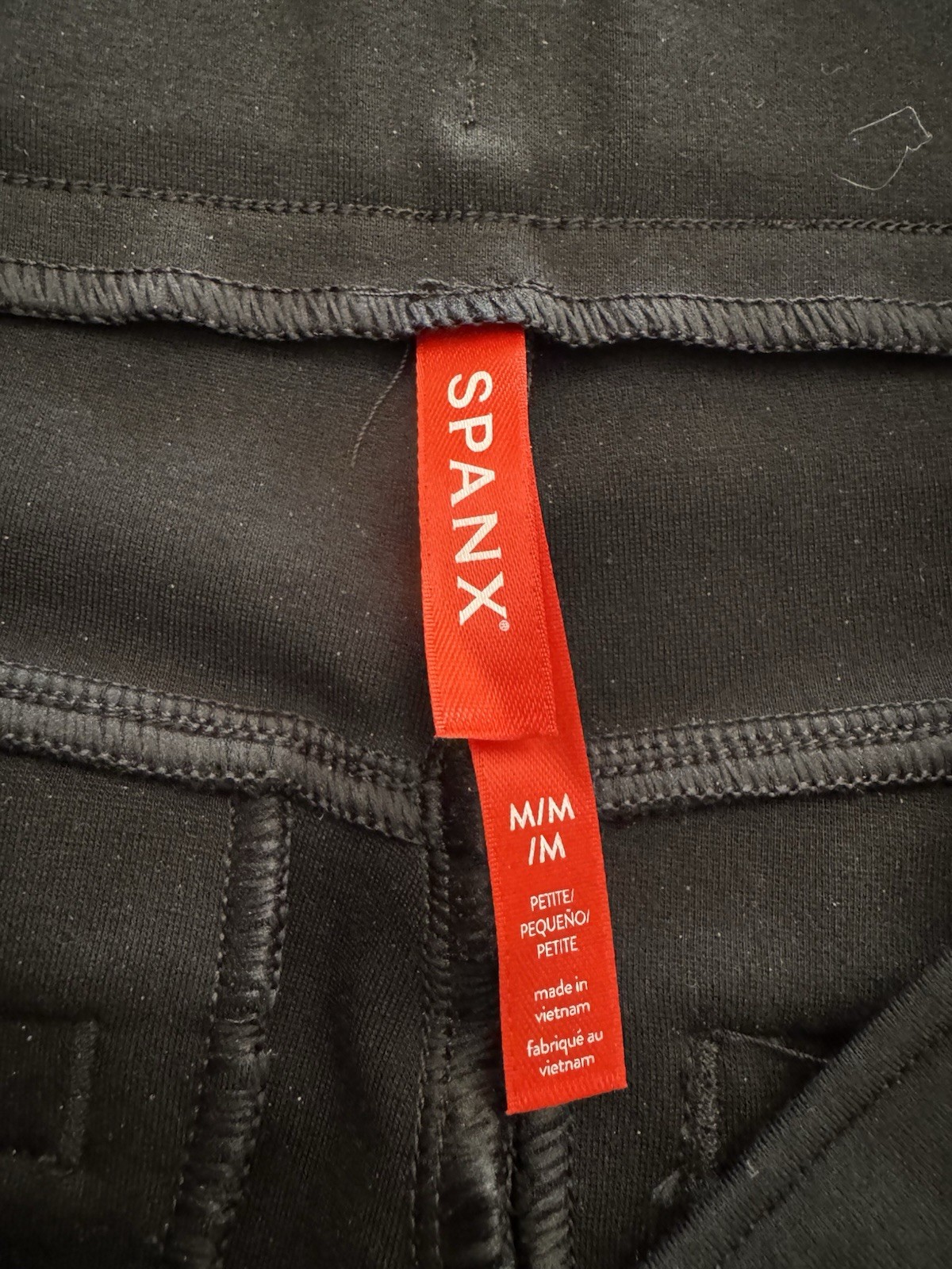 Spanx The Perfect Pant Hi-Rise Flare Black Size Medium Stretchy Pull On