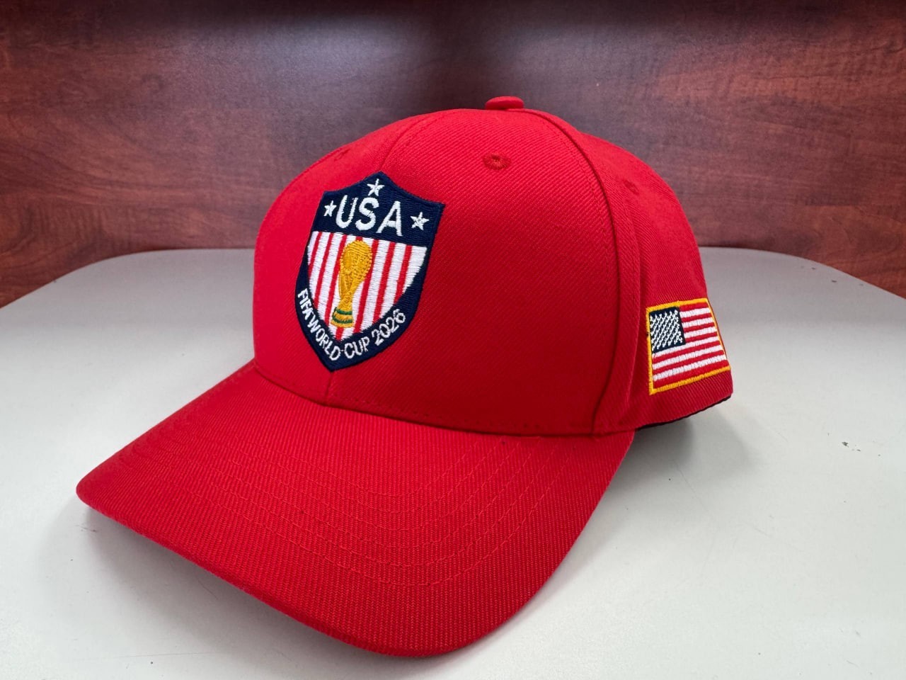 FIFA World Cup 2026 MEX USA CAN Black White Red Premium Embroidered Event Hat