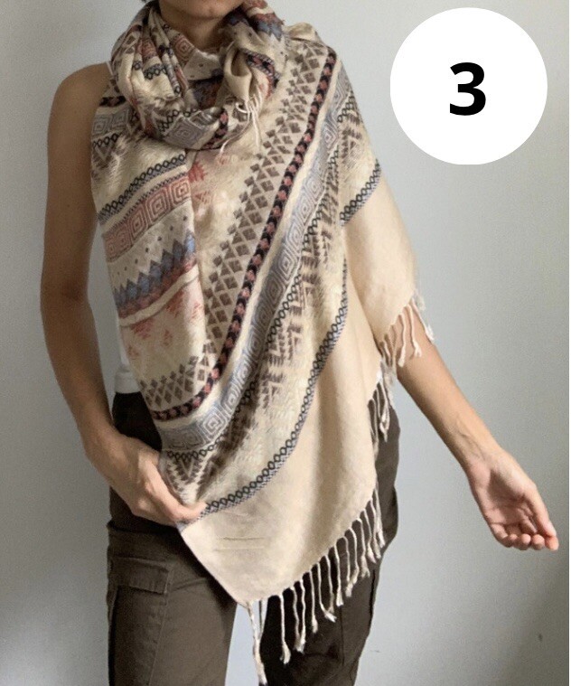 Pashmina Scarf Shawl , Is Perfect For Any Season,travel Accessories For Women .