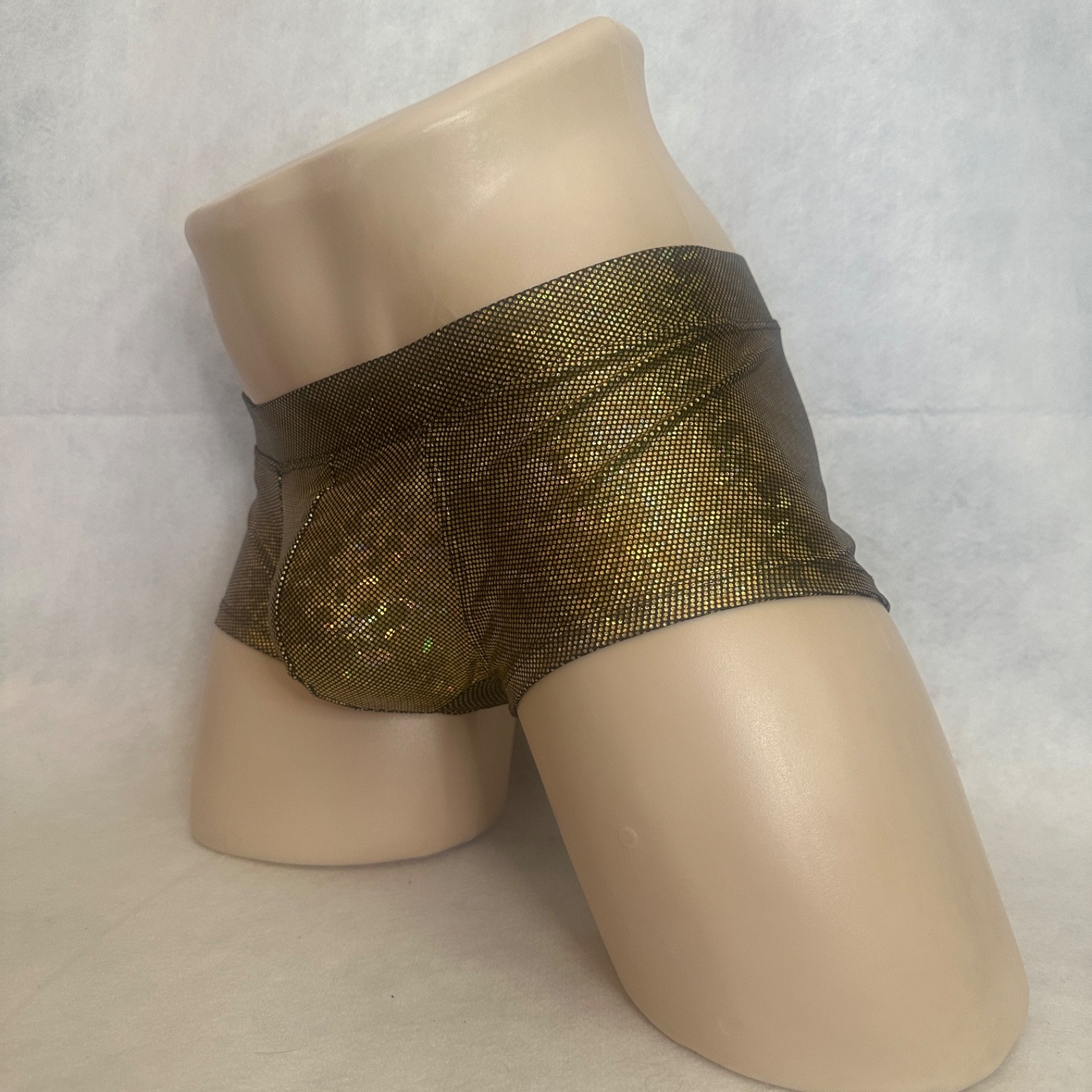 GaryM Metallic Square Cut Swimsuit Small New with tags 80% nylon/20% spandex