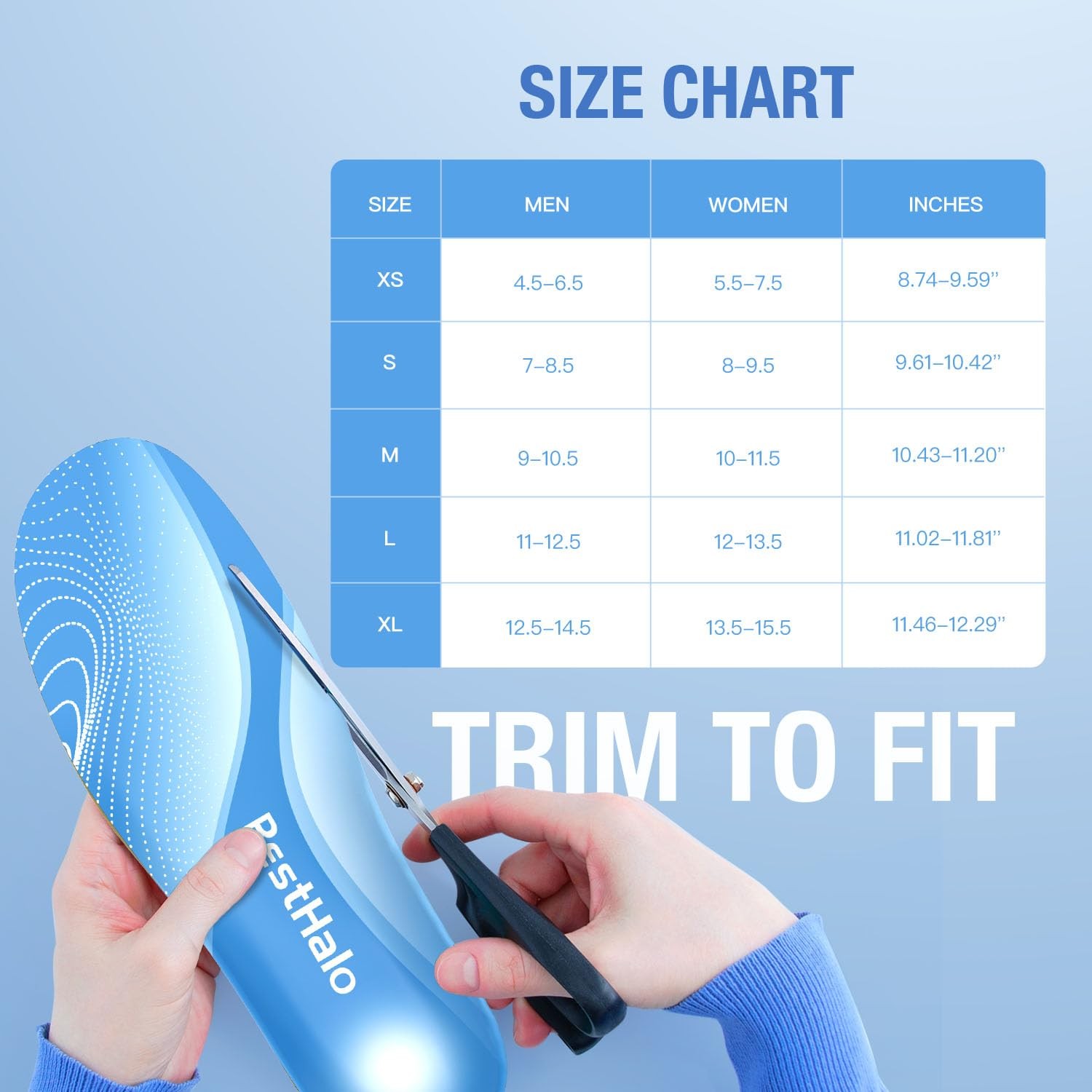 Heavy Duty Plantar Fasciitis Insoles – 220+ lbs High Arch Support Orthotic In…