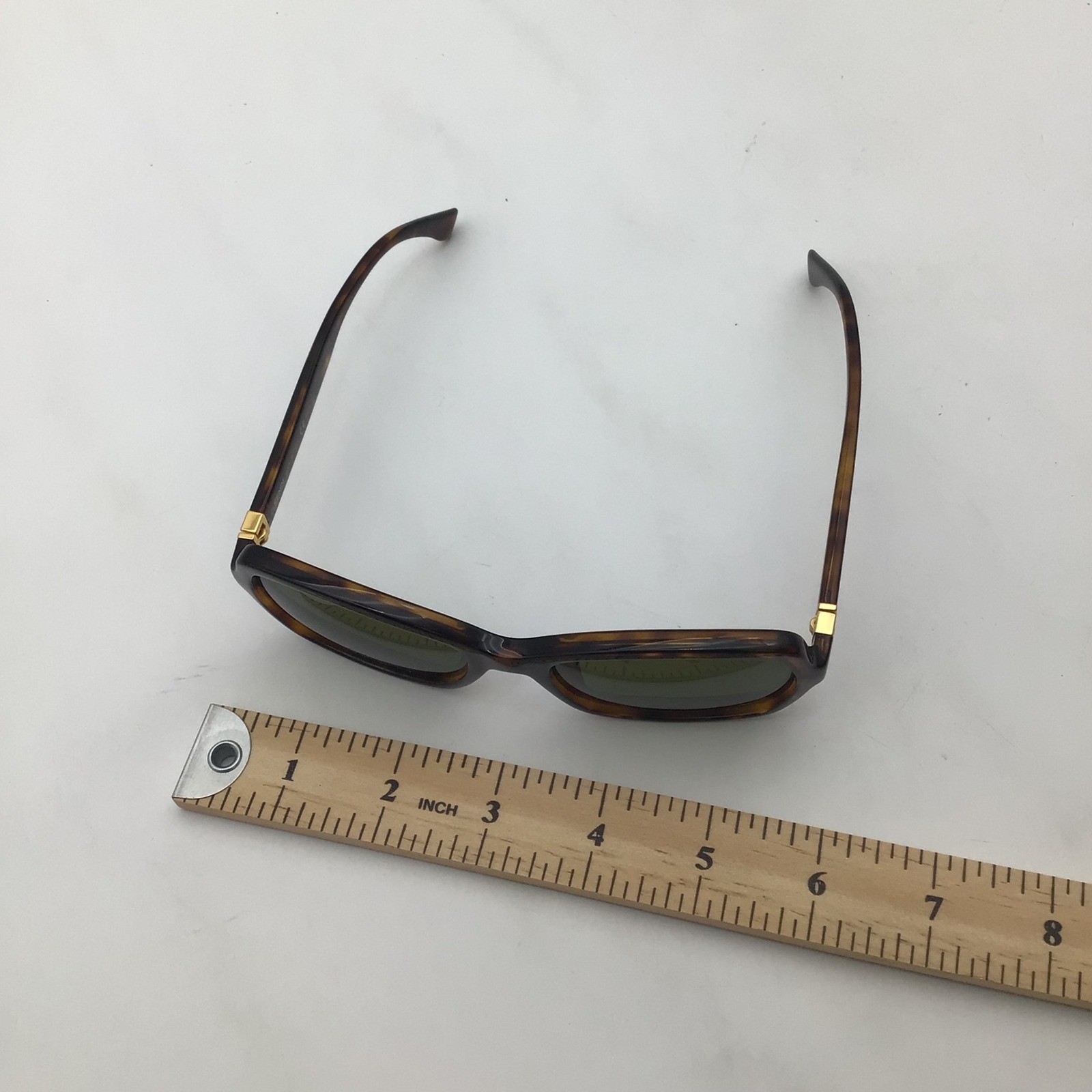 Fendi FF 0007/S Sunglasses Dark Havana Tortoise Gold FF Logo Square Italy NEW