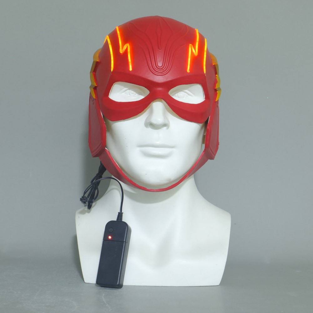Cosplay The Flash Movie Barry Allen Led Helmet Superhero Halloween Masks Props