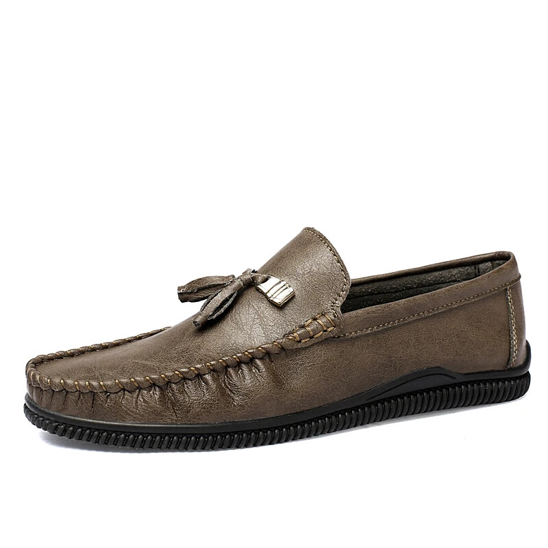 Men’s Casual Genuine Leather Loafers Driving Shoes Outdoor Moccasins Flats Shoes