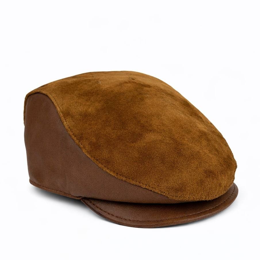Men’s Gatsby Leather Flat Cap Newsboy Driving Hat Vintage Hat