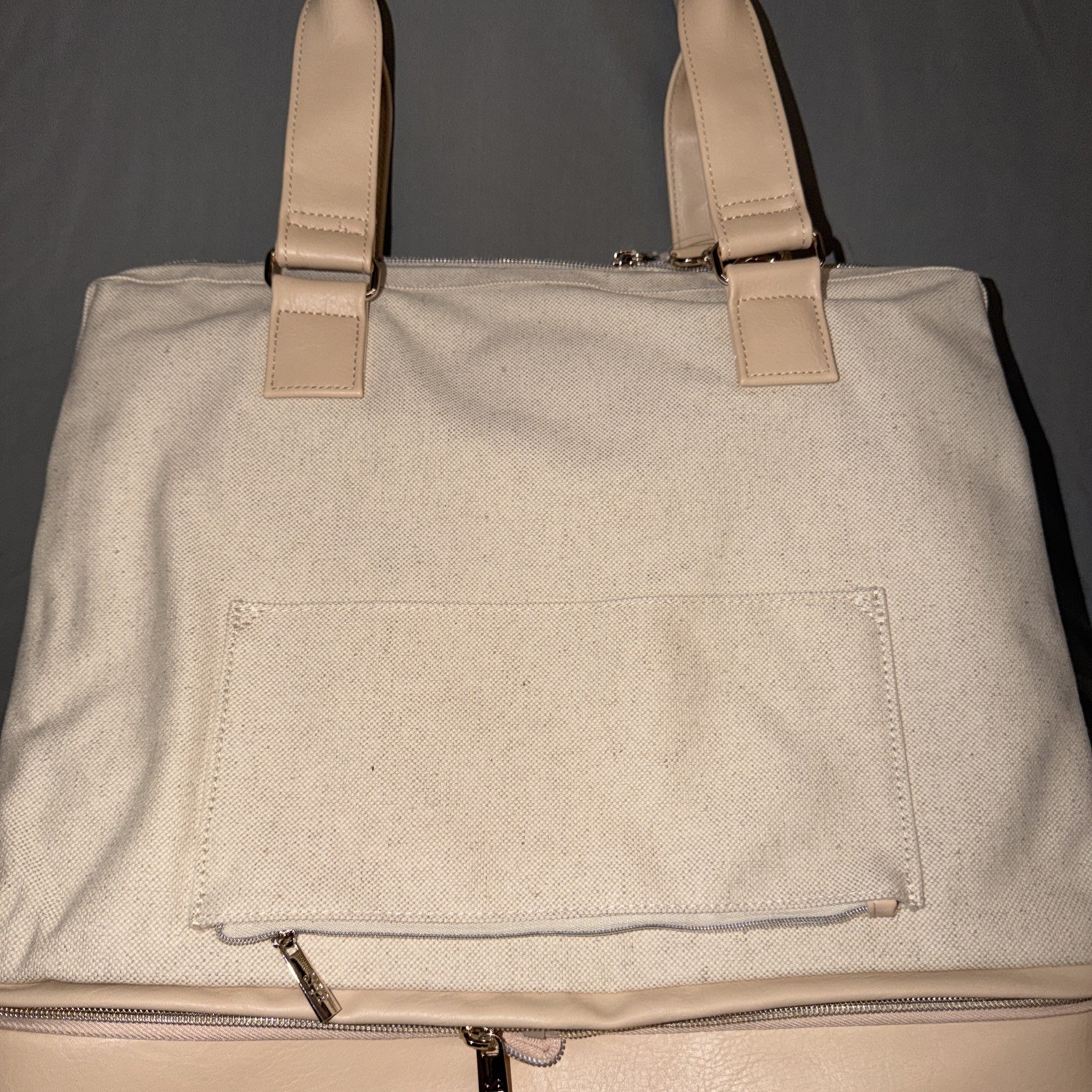 Beis The Convertible Mini Weekender in Beige