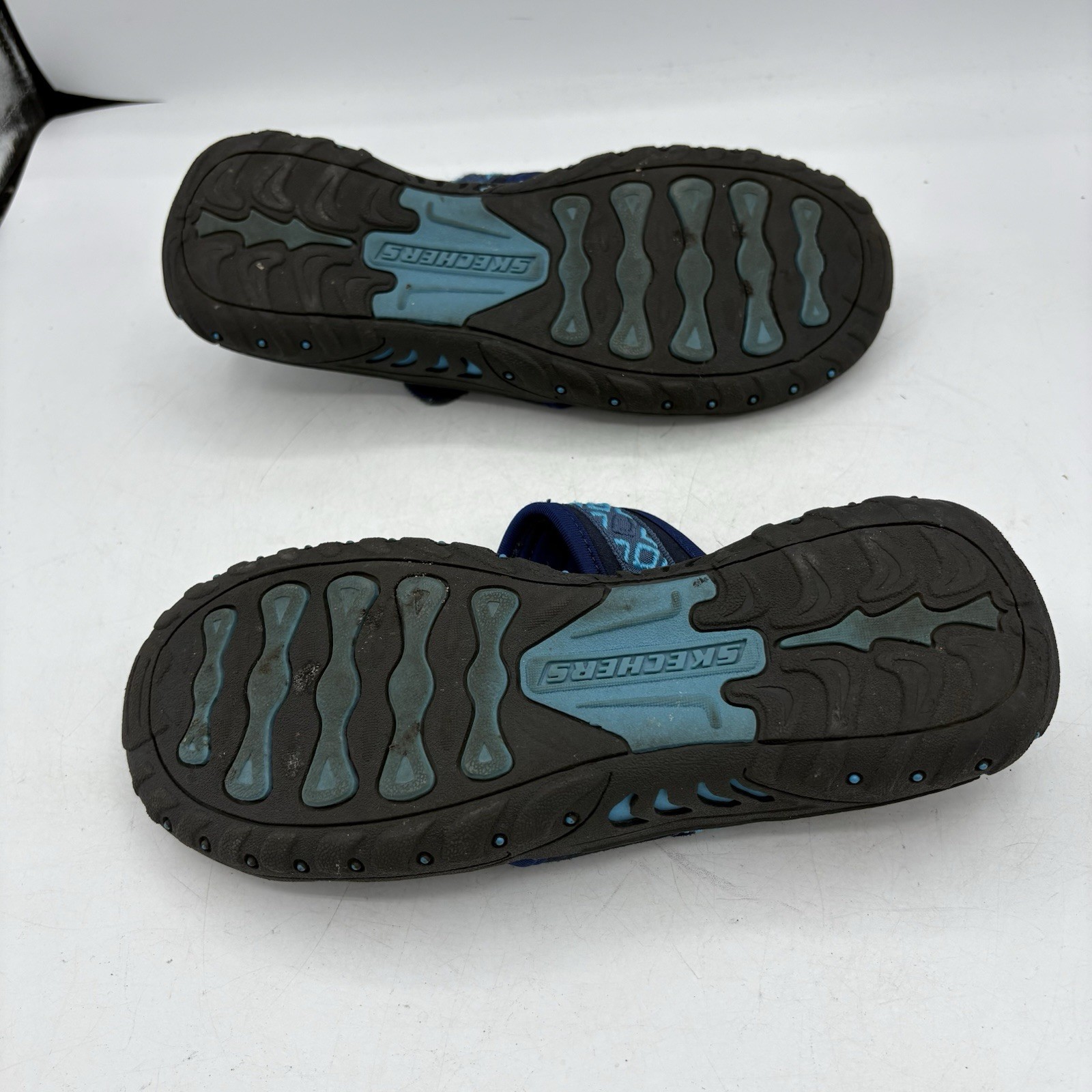 Skechers Sandals Womens Size 8 Reggae Trailway Outdoor Lifestyle Blue Adj Strap
