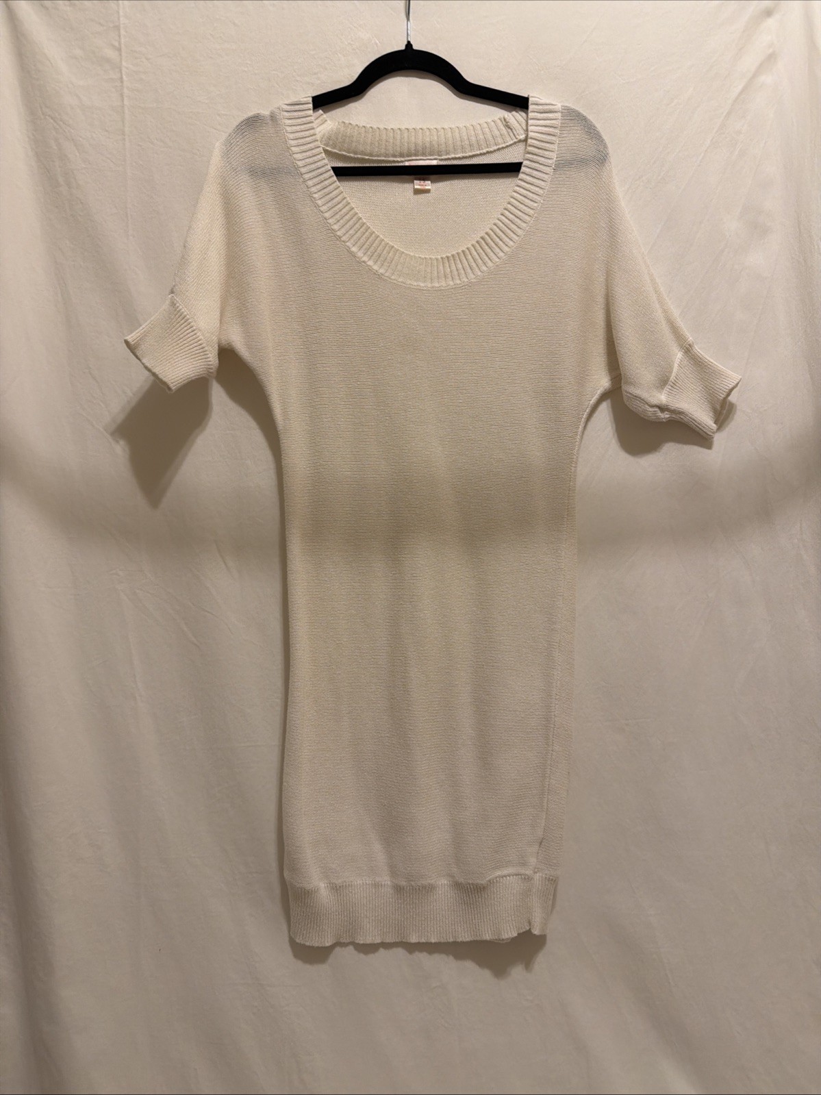Mossimo Supply Co Women’s Knitted Ivory Sweater Dress, Size S