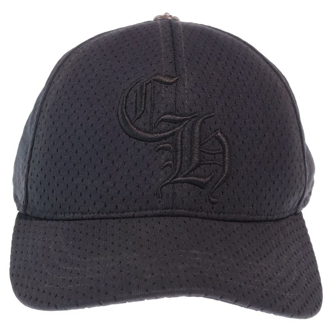 CHROME HEARTS MESH CAP CH Logo Embroidered Baseball Hat Black Used 9b4d84861874f