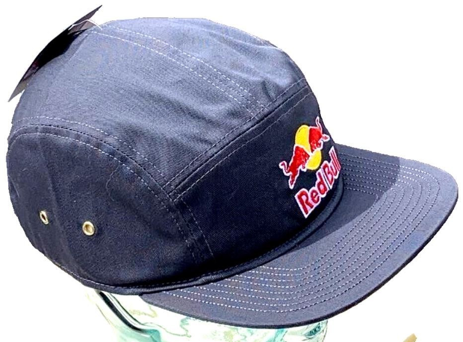 R – 5-Panel Navy & White Camper Cap. F1 Racing. BMX. MotoGP. Supercross.