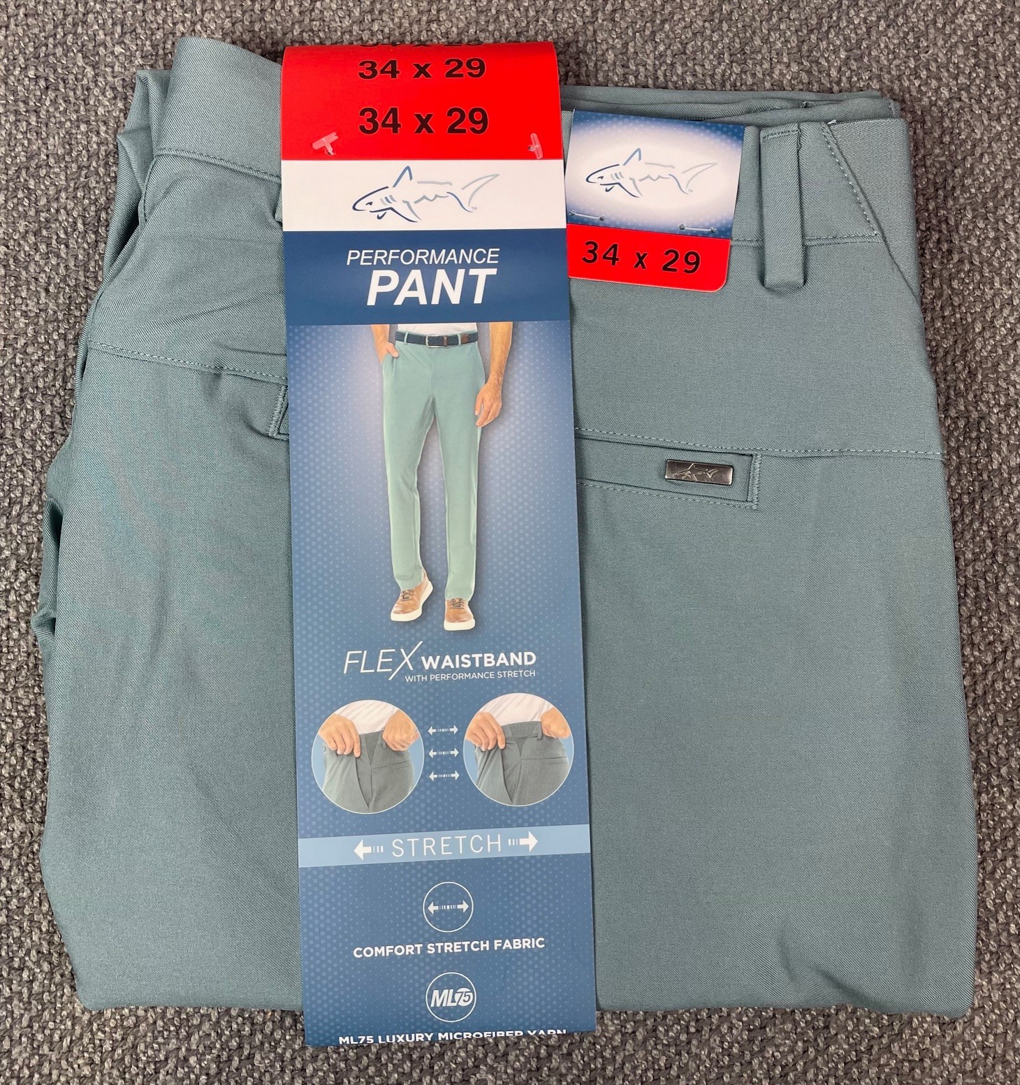 Greg Norman Men’s Green Chino Pant Pick Your Size NWT