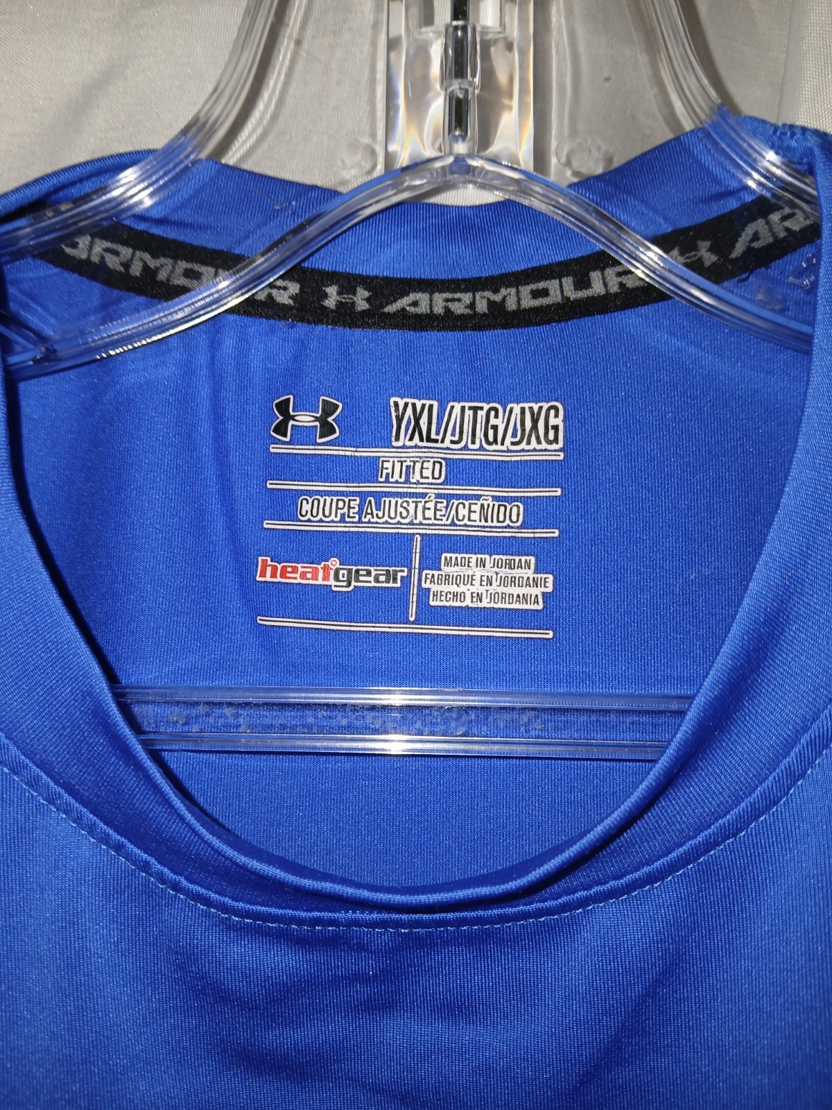 Under Armour HeatGear Blue Fitted UPF 30+ Short Sleeve Crew T-Shirt