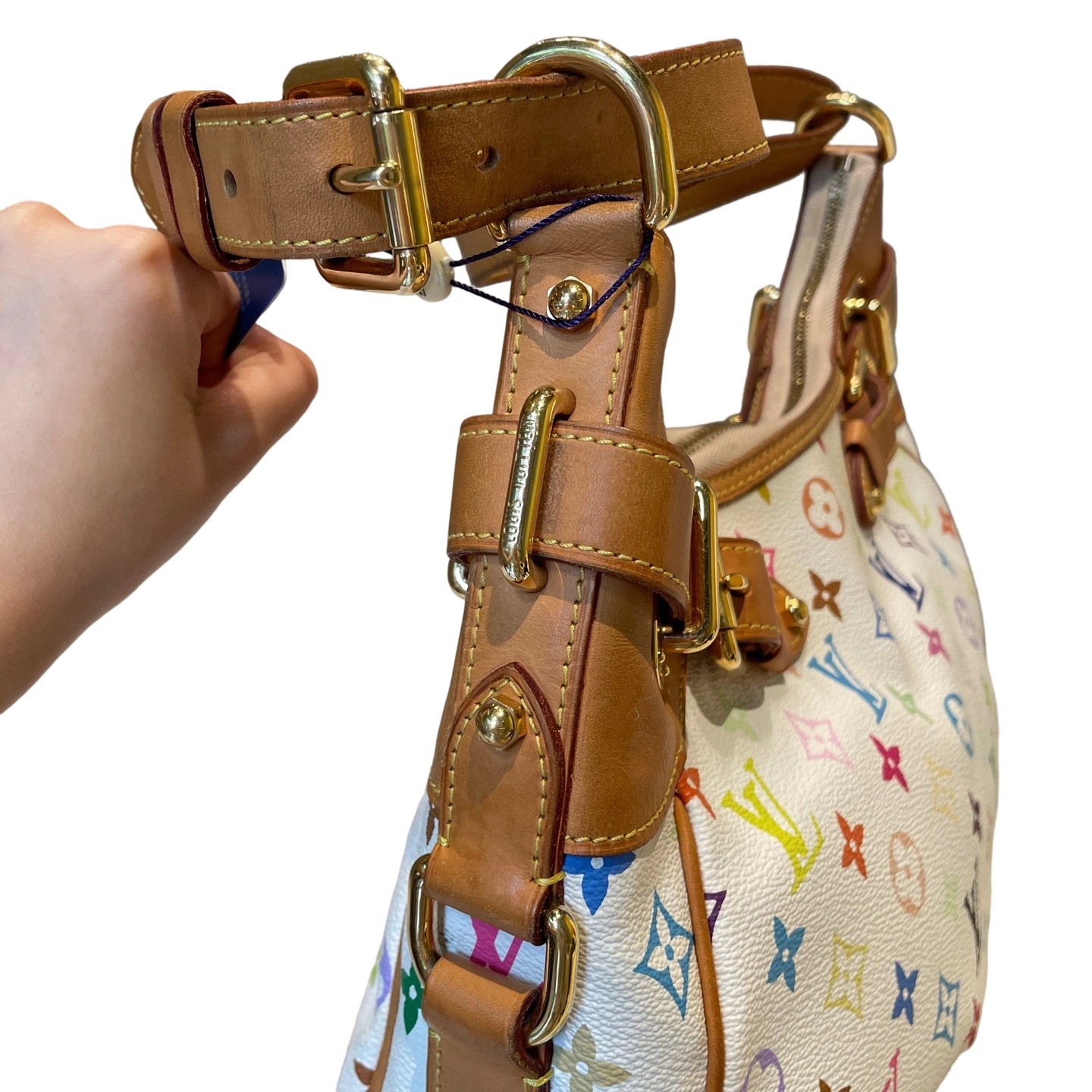 Louis Vuitton Greta Satchel Multicolor Monogram Canvas