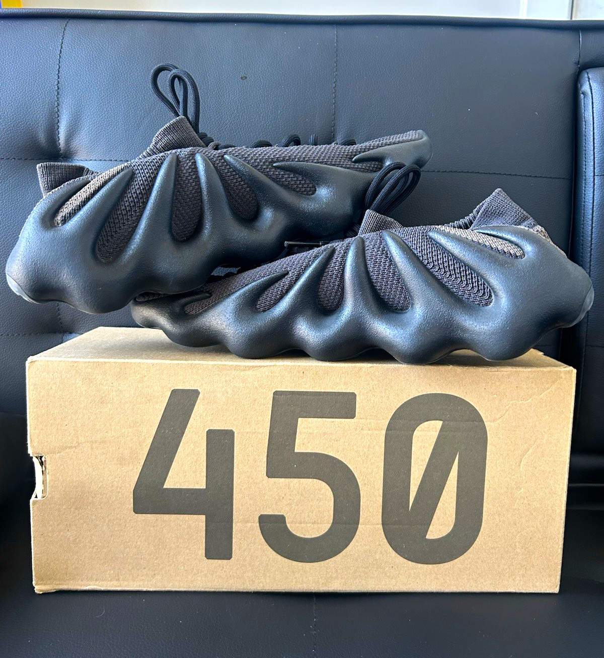 adidas Yeezy 450 Dark Slate Black Low Top Men’s Sneakers GY5368